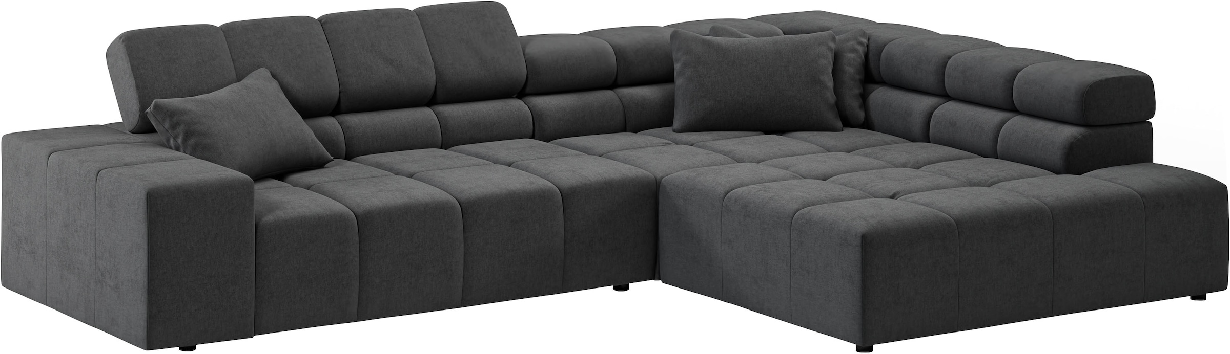 INOSIGN Ecksofa »Ancona incl. Kopfteilverstellung, OTTOs Choice, Breite 319cm, L-Form«, wahlweise motorische Sitztiefenverstellung, auch in Cord + Easy Care