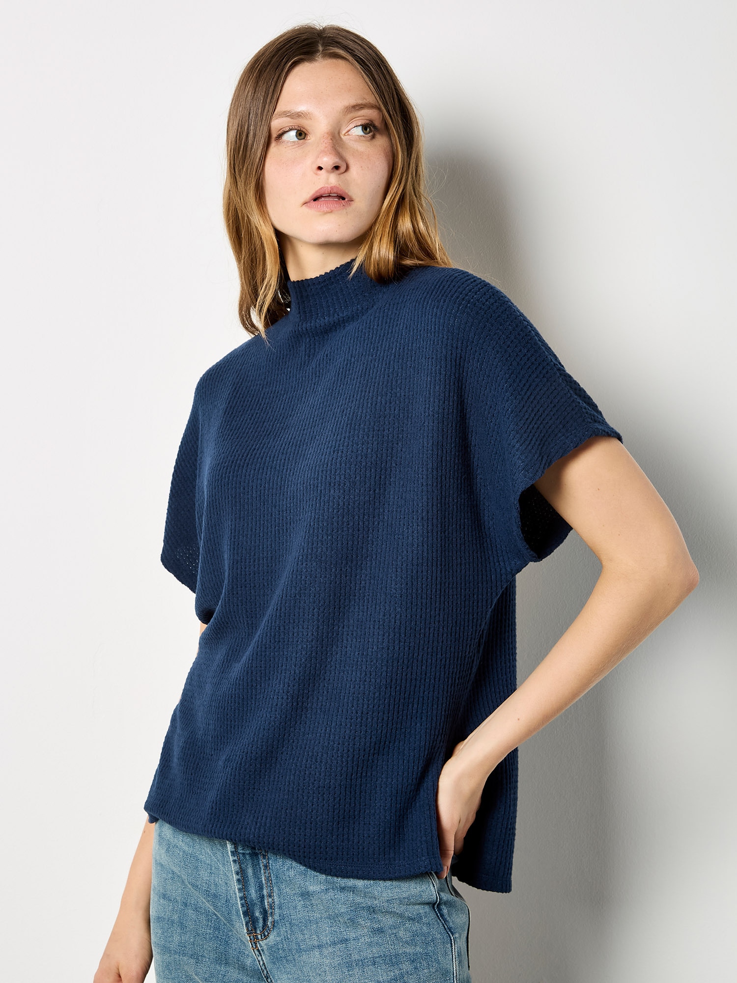 Apricot Shirttop »Top« mit Fledermausärmeln