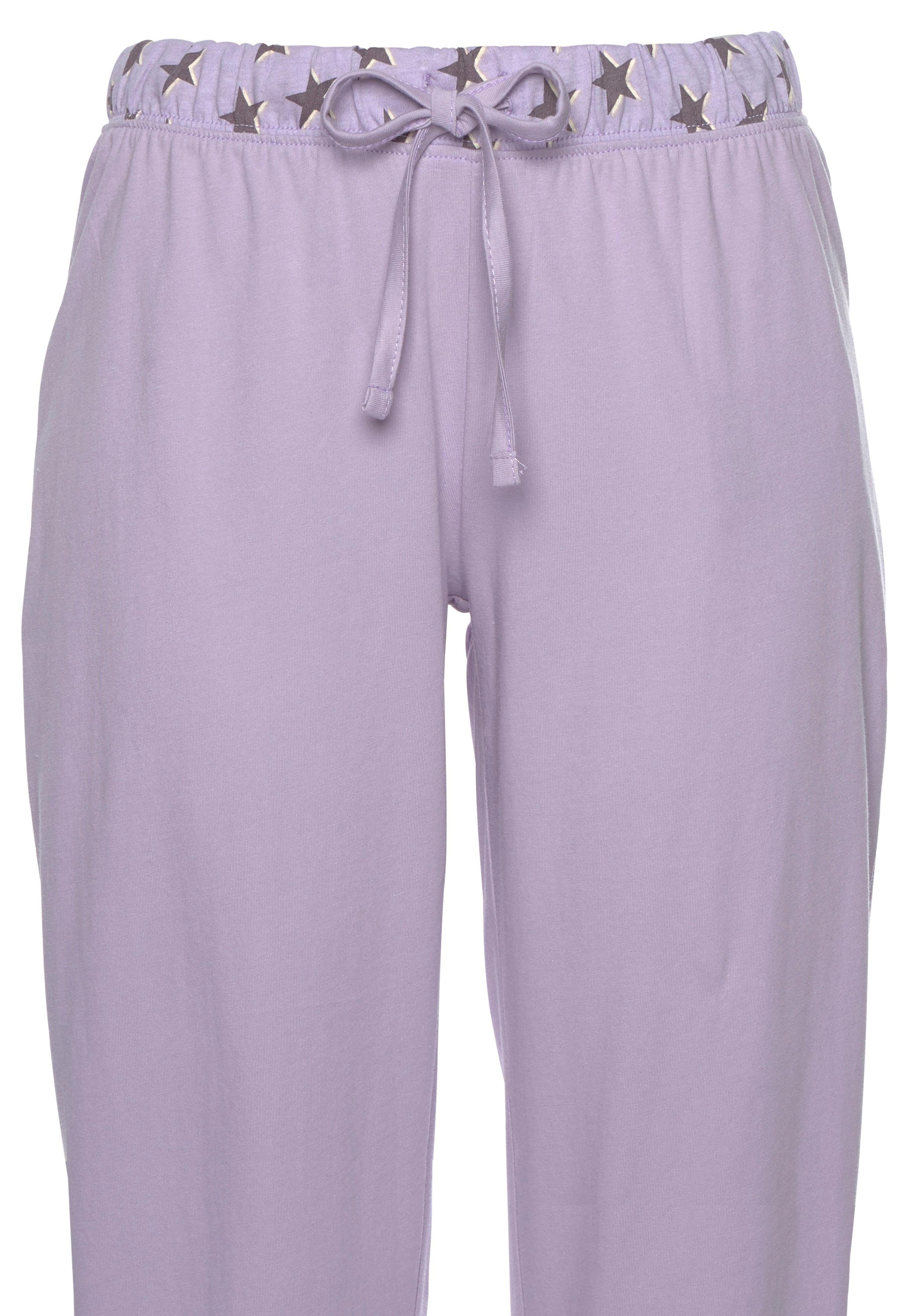 Vivance Dreams Pyjama, (4 tlg., 2 Stück), mit Sternenmuster