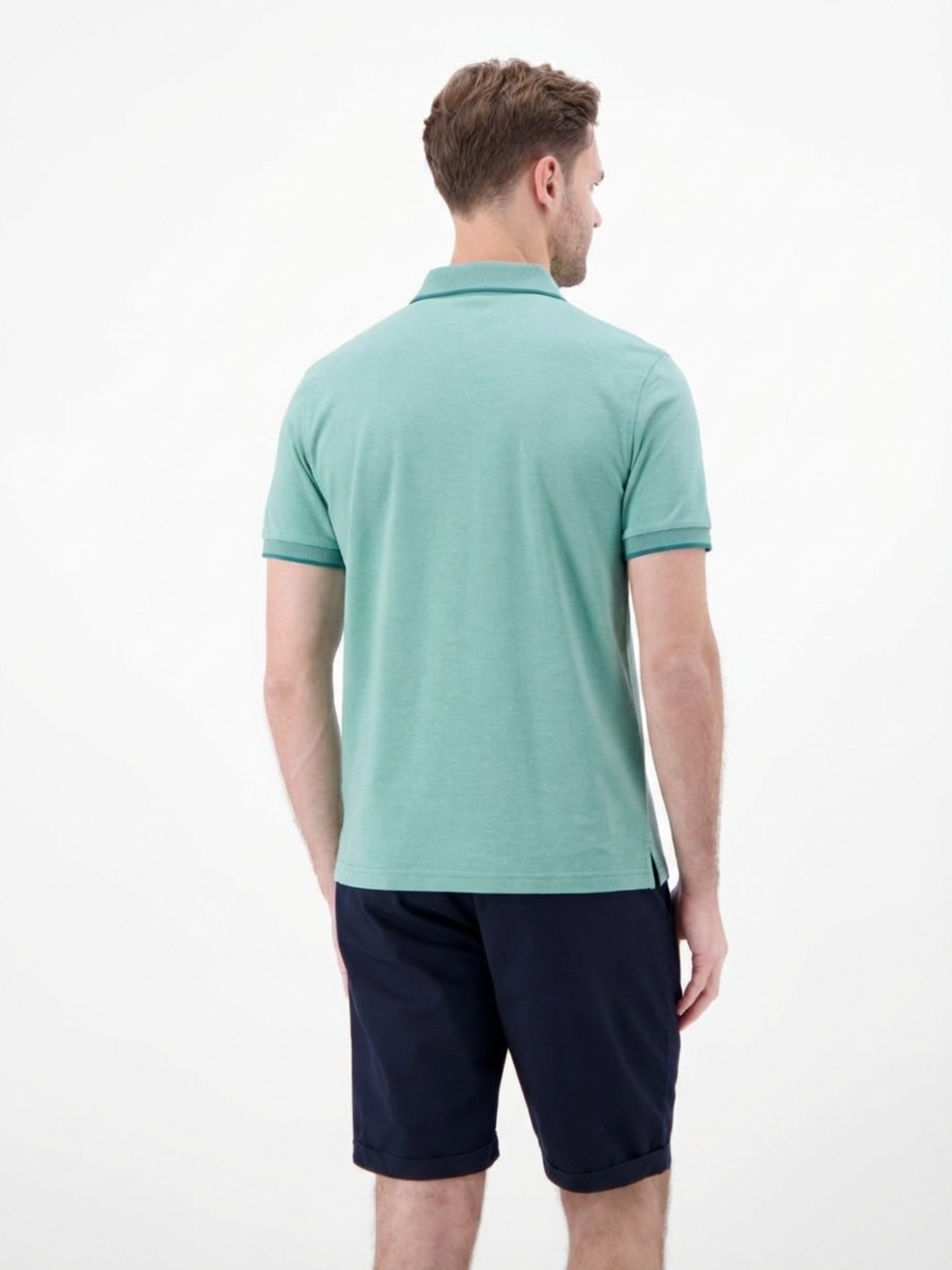 LERROS Poloshirt »Unifarbenes Poloshirt in Piqué-Qualität« Herren Polo Kurzarm, Kragen mit Knopfleiste, Pflegeleicht, Einfarbig