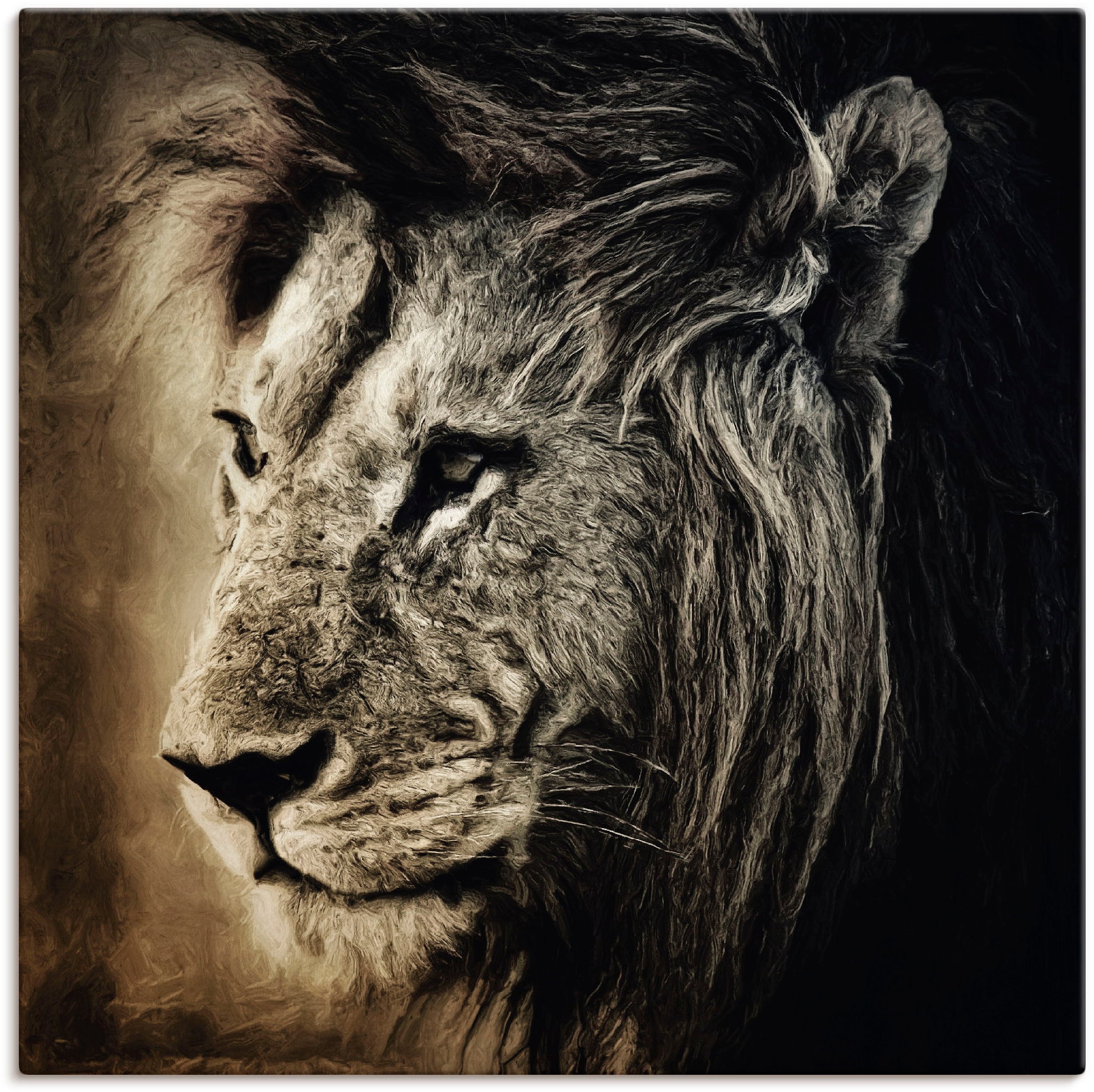 Artland Wandbild »Löwe bei versch. Größen St.), OTTO Poster II«, Leinwandbild, Wandaufkleber online bestellen in Wildtiere, (1 oder als