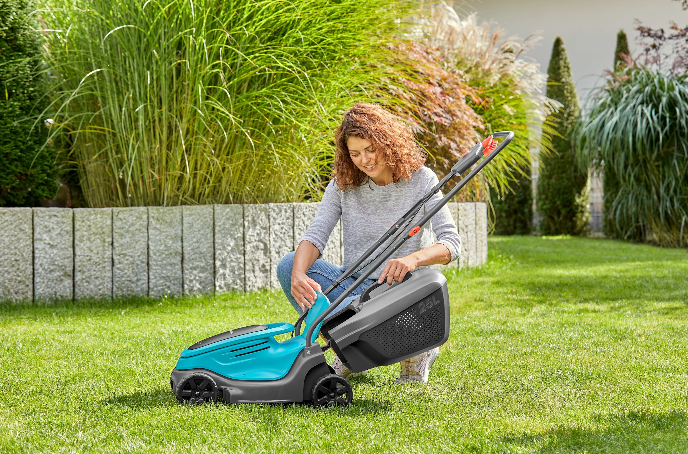 GARDENA Akkurasenmäher »PowerMax 30/18V P4A Ready-To-Use Set«, Ready-To-Use Set inkl. Akku und Ladegerät