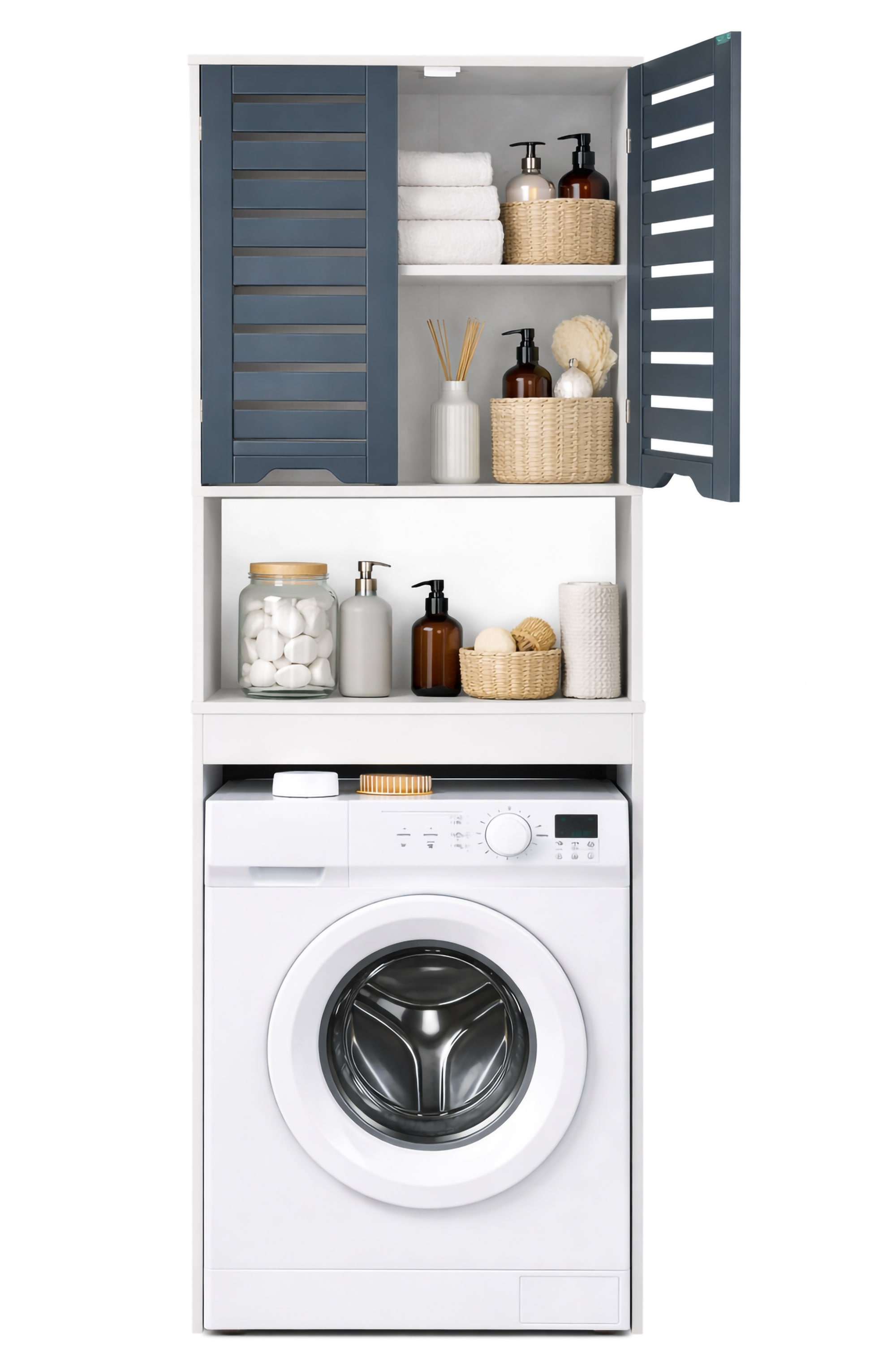 VCM Waschmaschinenumbauschrank »Überbauschrank Waschmaschine Überbau Schrank Flonali« 1 Stk. tlg.