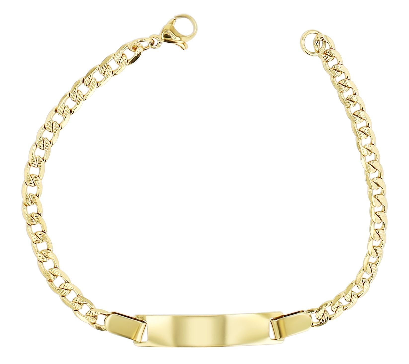 Adelia´s Panzerarmband »Damen Armband ¿ Panzerarmband aus Edelstahl 18 cm«