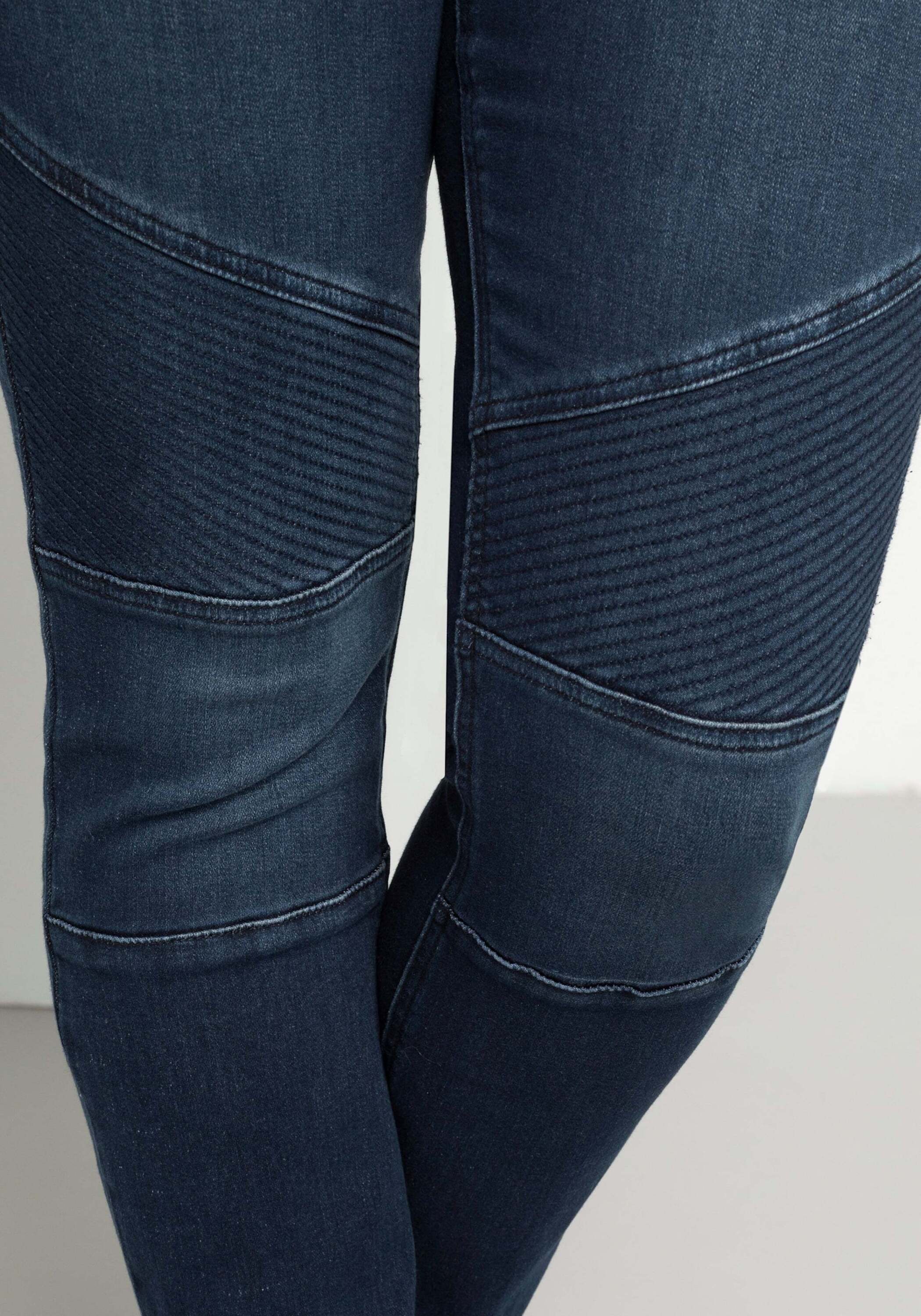 Sheego Skinny-fit-Jeans »Stretch-Jeans Skinny Jeans im Biker-Look« Power-Stretch-Qualität