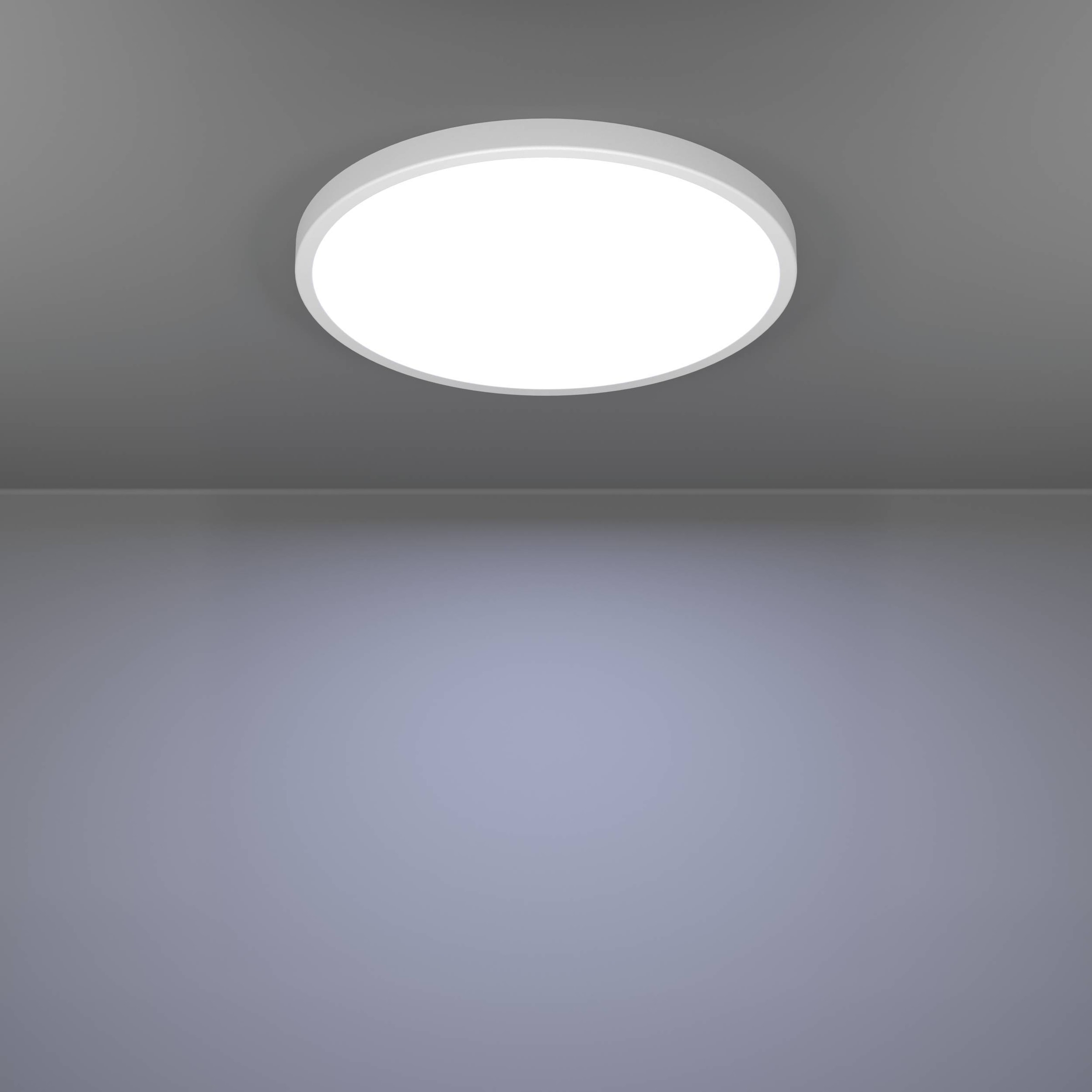 EGLO Aufbauleuchte »Fueva 6 Deckenleuchte, Aufbaulampe, Deckenbeleuchtung, Kunststoff« LED-Modul 1 Stk. Kaltweiß | Neutralweiß | Warmweiß Aufbauleuchte - H2,5 x Ø38,9 cm - weiß - 17W inkl.