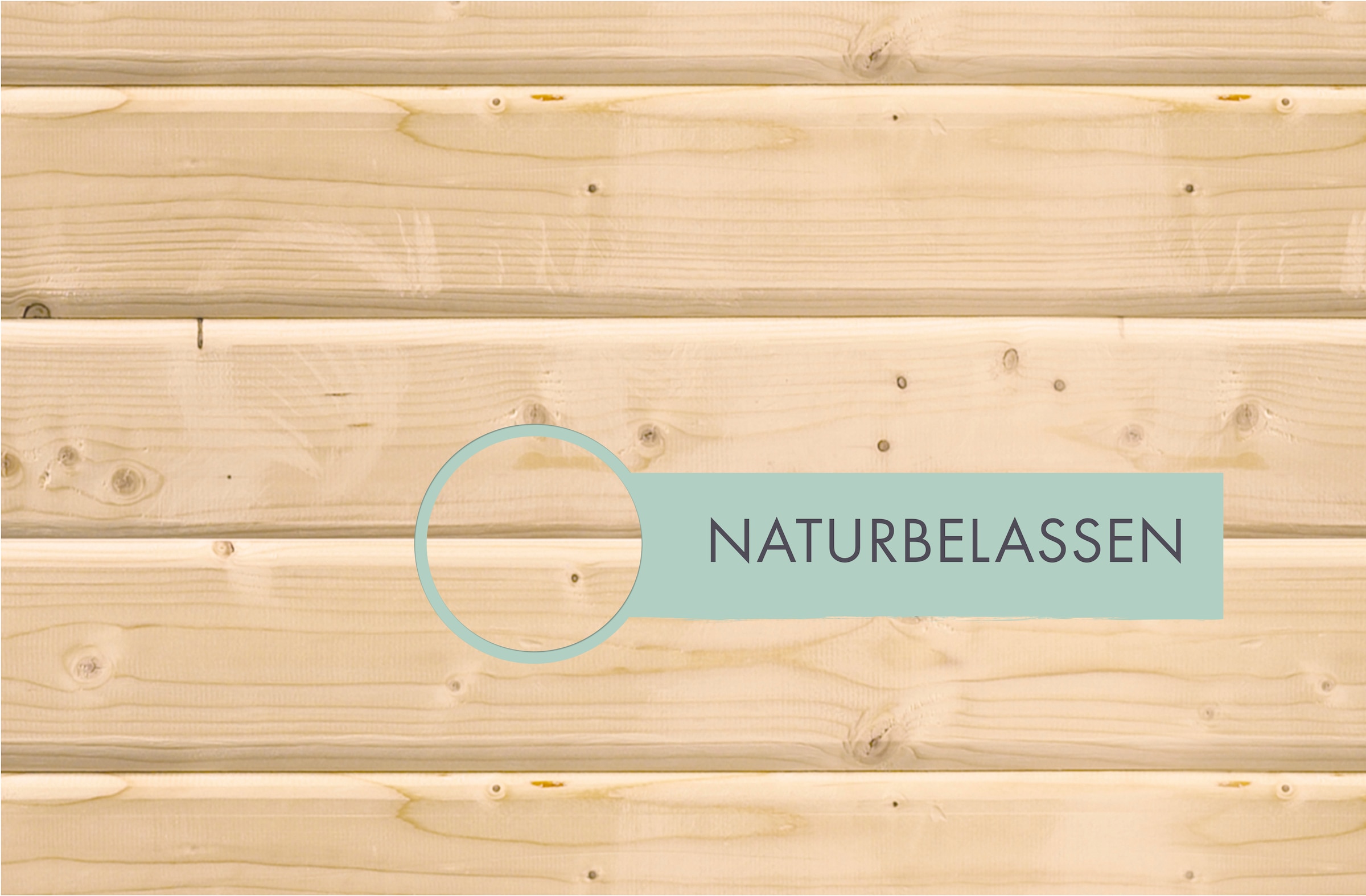 Karibu Gartenhaus-Fußboden »naturbelassen« aus hochwertigem Massivholz, mit kesseldruckimprägnierten Bodenbalken