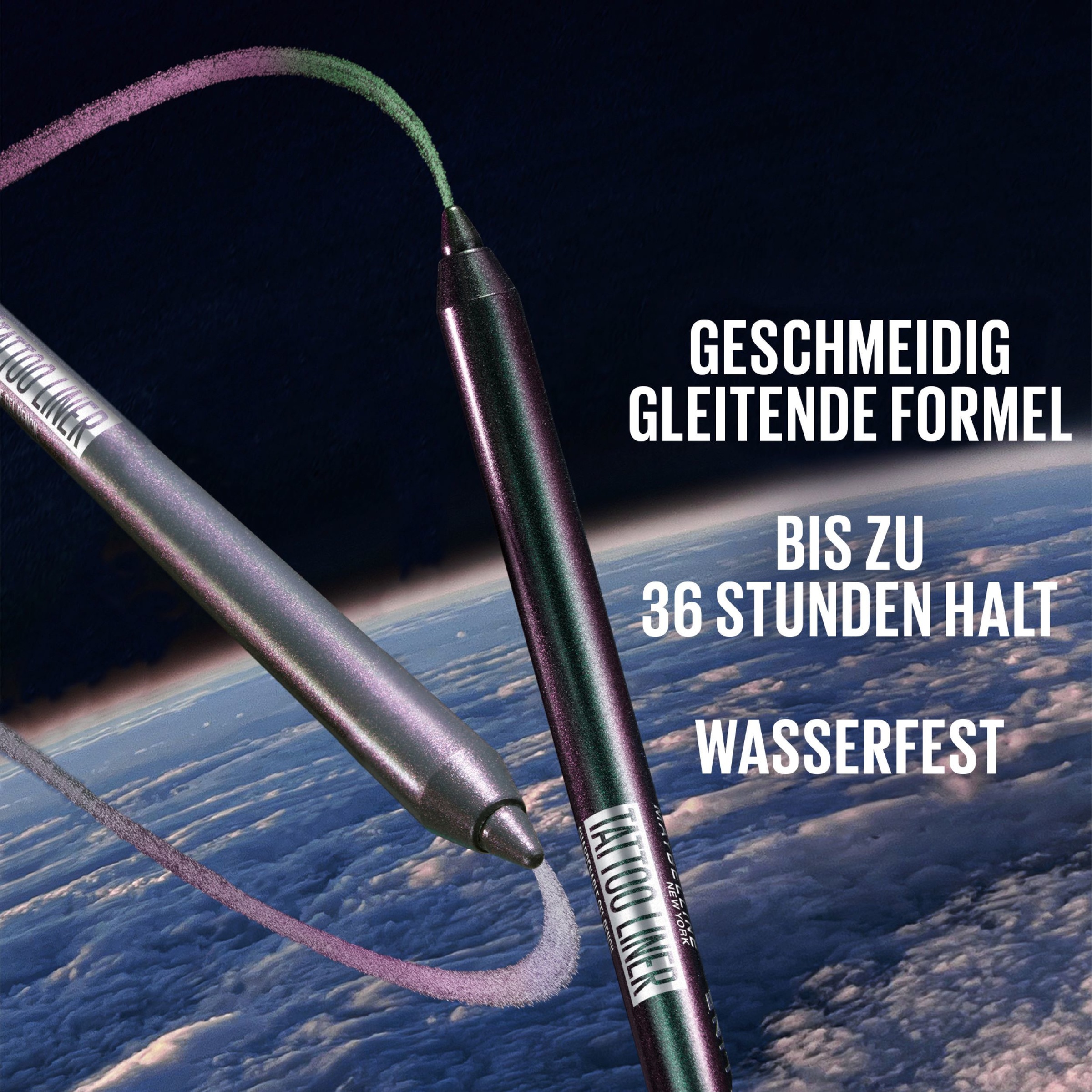 MAYBELLINE NEW YORK Kajal »Maybelline New York Tattoo Liner Gel Pencil«, Gel-Textur, geschmeidig, wasser- und wischfest, bis zu 36h Halt.