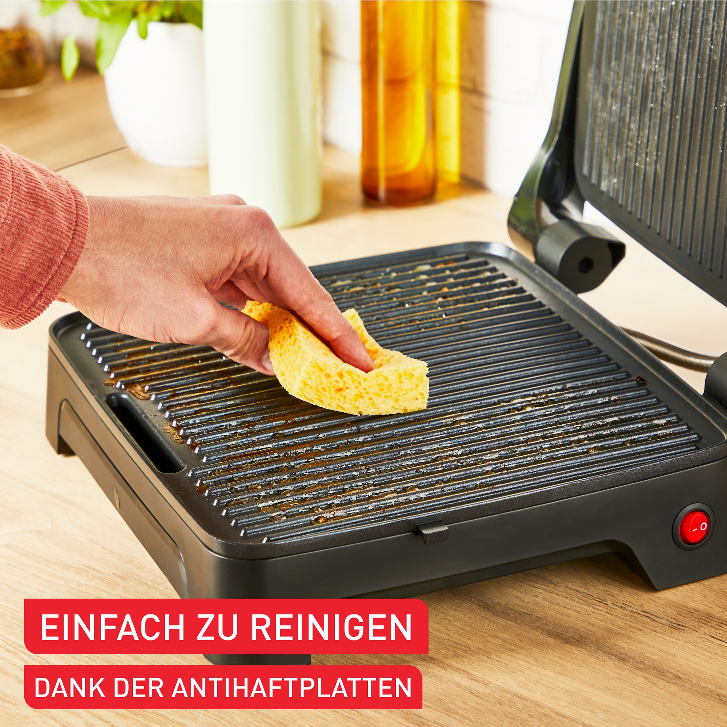 Tefal Kontaktgrill »GC2718 Inicio Classic«, 2000 W, kompakt und modern, 2-in-1 Panini/Grill, Edelstahlgehäuse