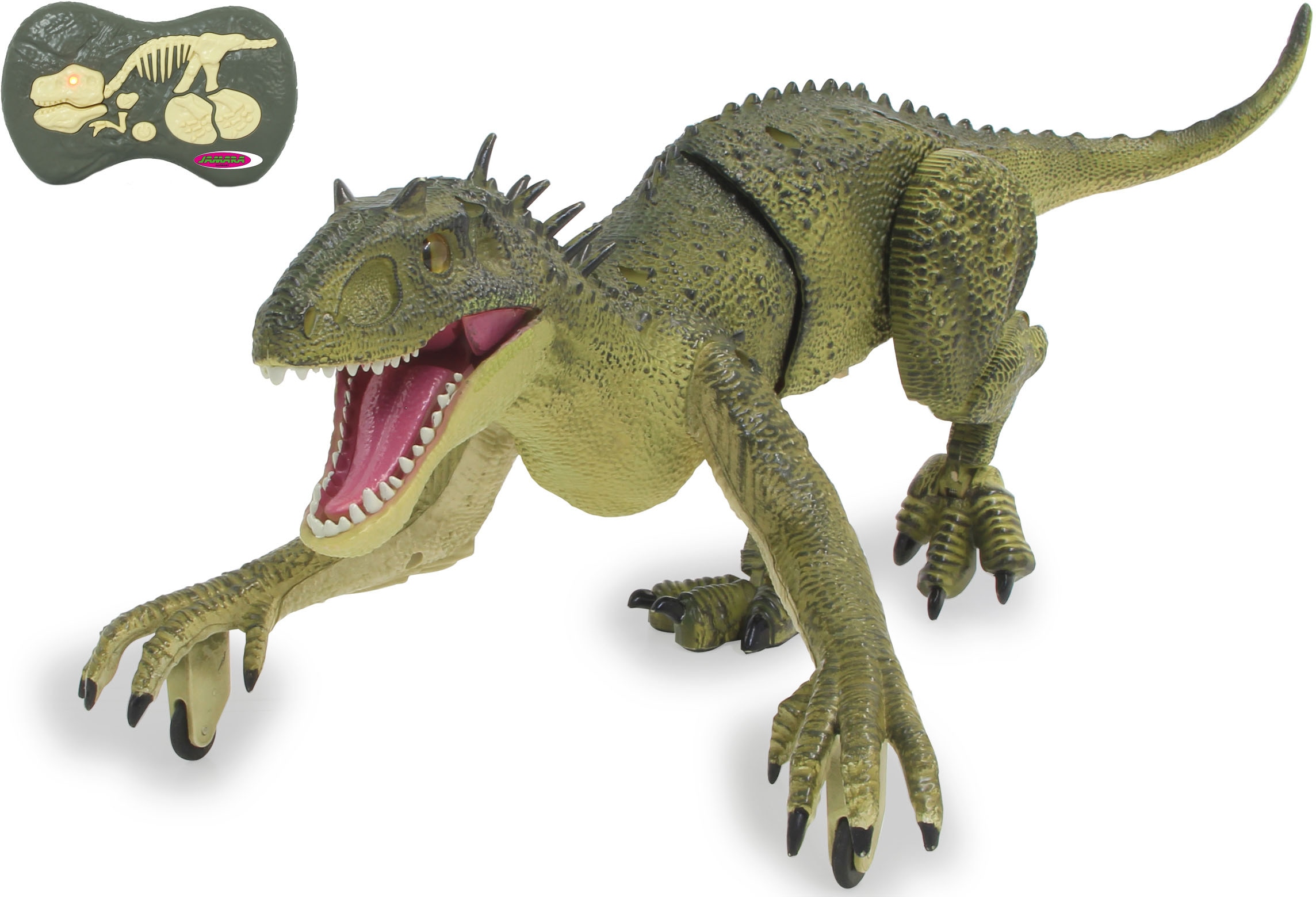 RC-Tier »Dinosaurier Exoraptor, Li-Ion 3,7V, 2,4GHz, grün«, mit Licht und Sound