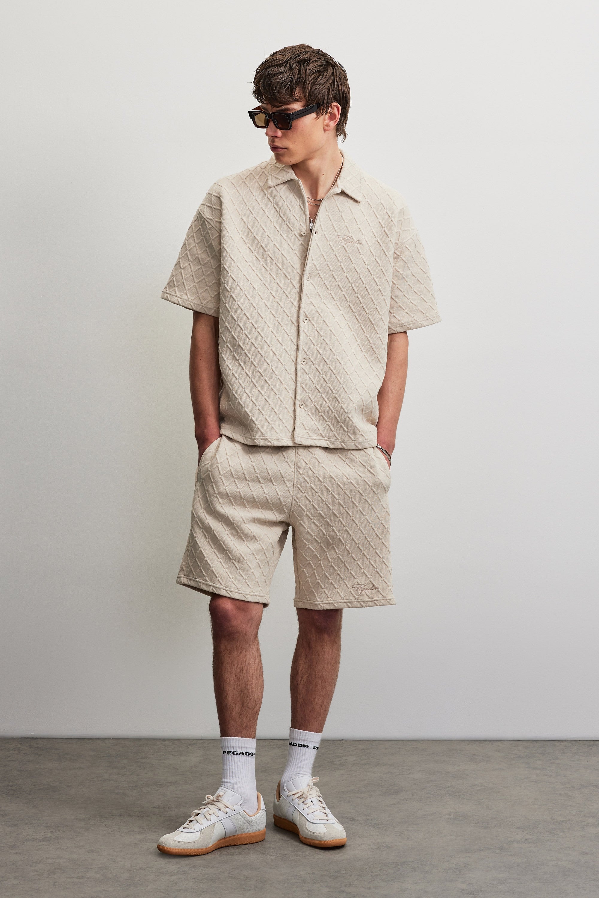 PEGADOR Kurzarmhemd »JOVREN STRUCTURED SHIRT«