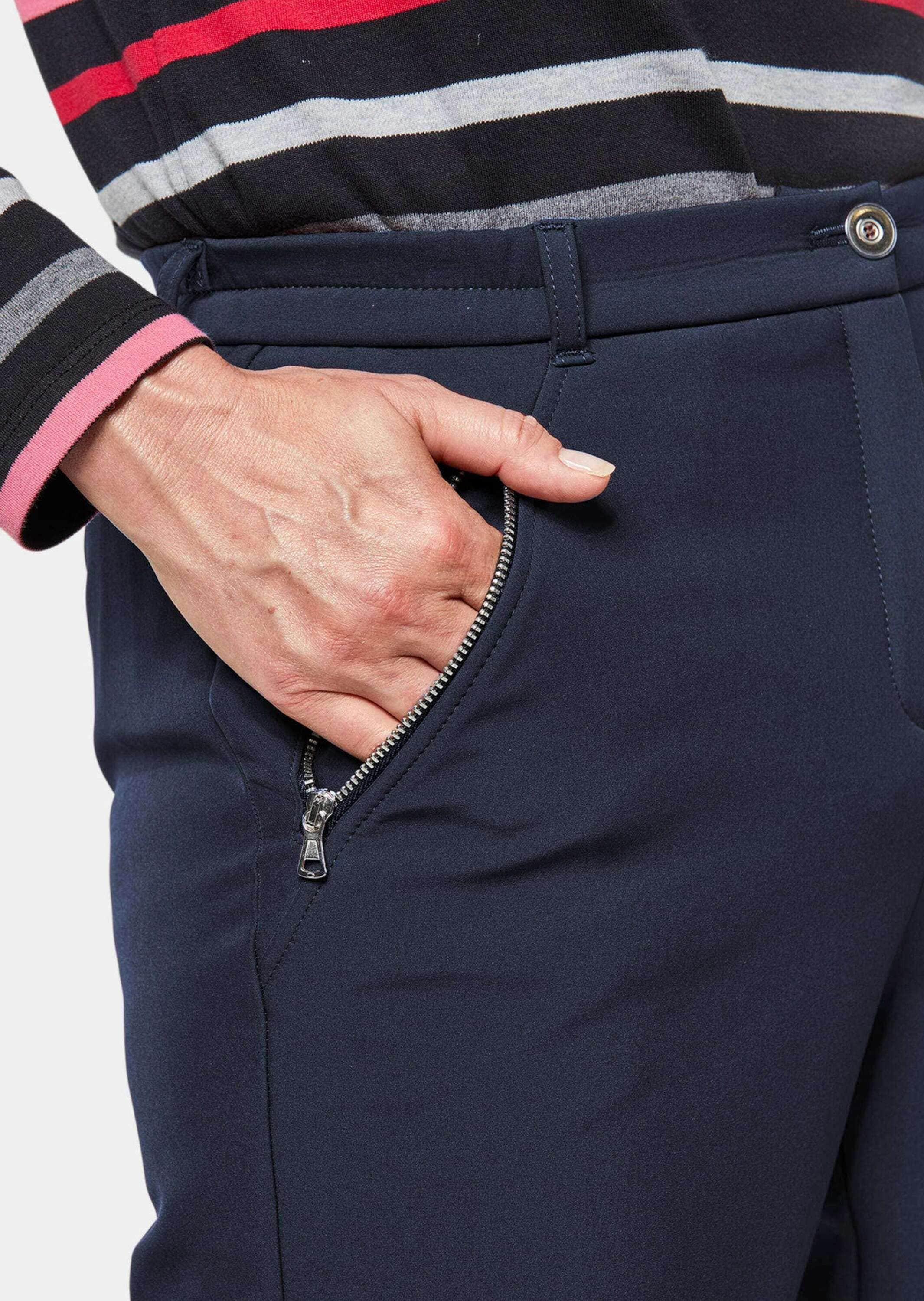 GOLDNER 2-in-1-Hose »Kurzgröße Atmungsaktive Softshell-Hose CARLA«