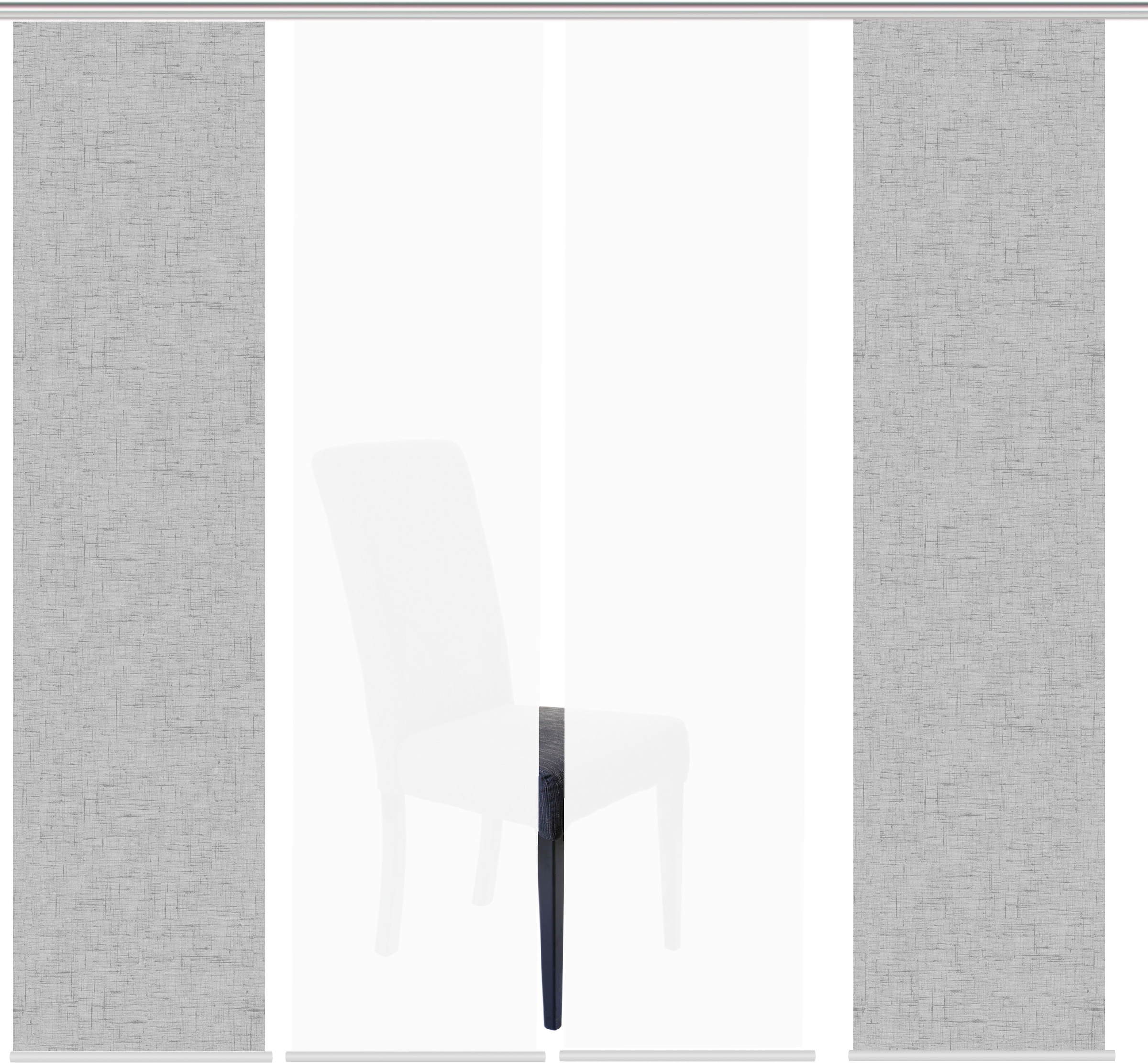 HOME WOHNIDEEN Schiebegardine »PIVE 4er SET« Paneelwagen 4 Stk. tlg. Schiebevorhang Digidruck 4er Set PIVE