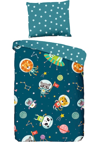 good morning Kinderbettwäsche »Spacy«, (2 tlg.), mit niedlichen Astronauten kaufen