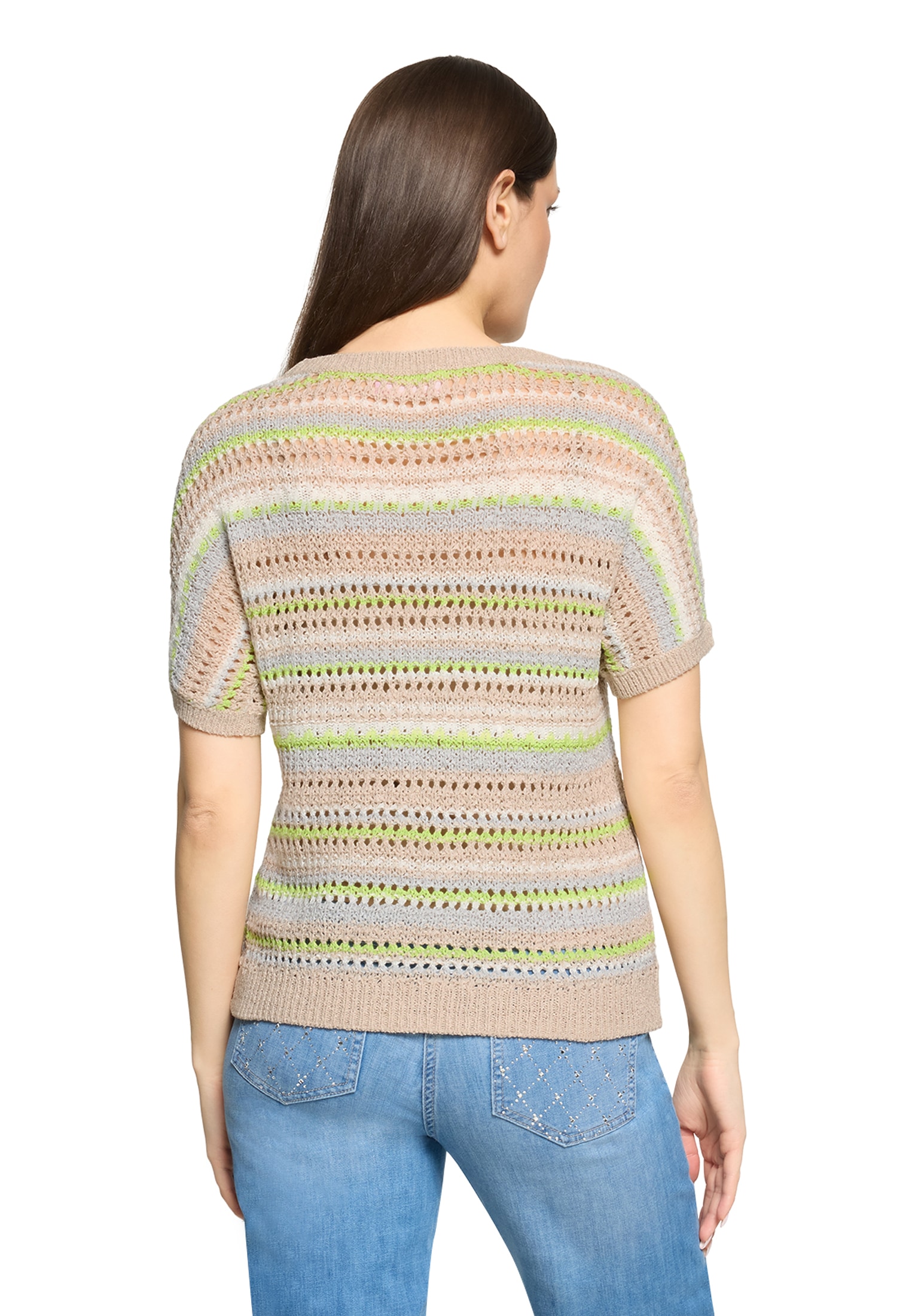 Betty Barclay Rundhalspullover »Lochstrick-Pullover mit U-Boot-Ausschnitt«