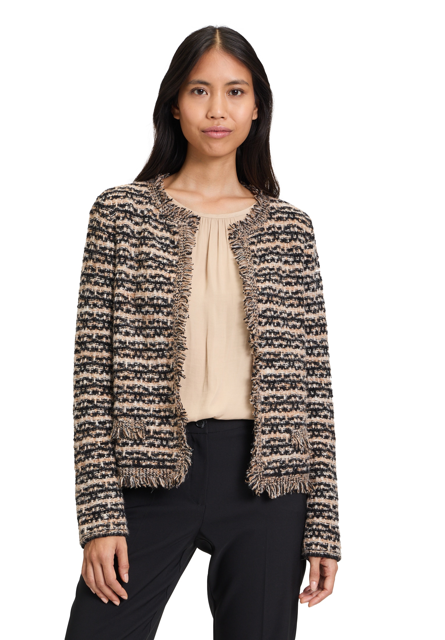 Betty Barclay Cardigan »Strick-Cardigan mit Fransen«