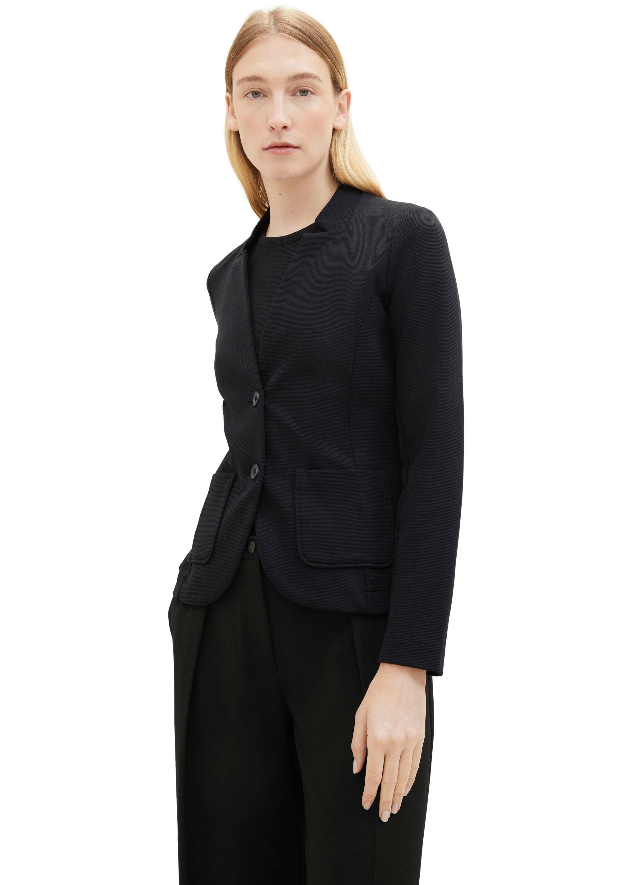 TOM TAILOR Sweatblazer »Ottoman«, mit aufgesetzten Taschen und Struktur
