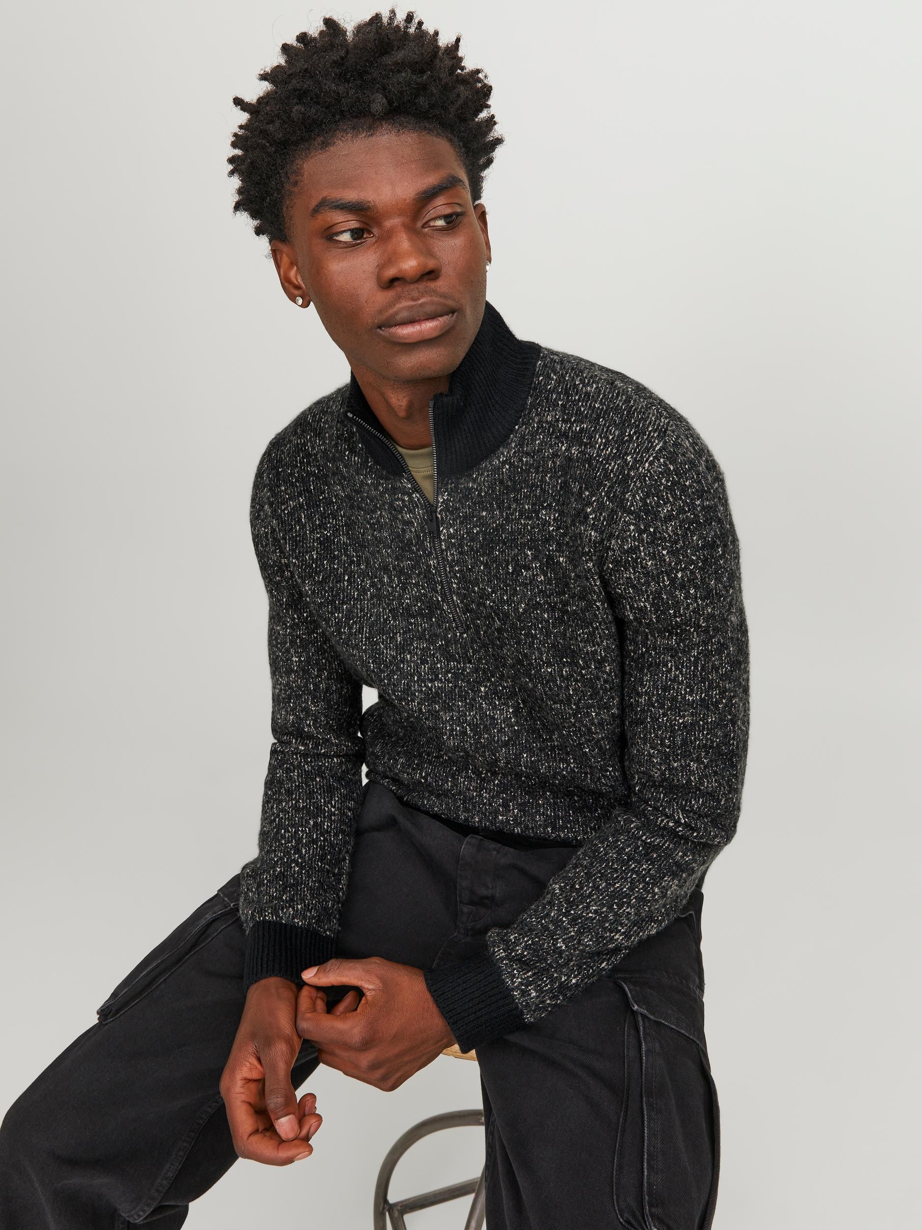 Jack & Jones Troyer »JCOSPACE KNIT HALF ZIP SN«