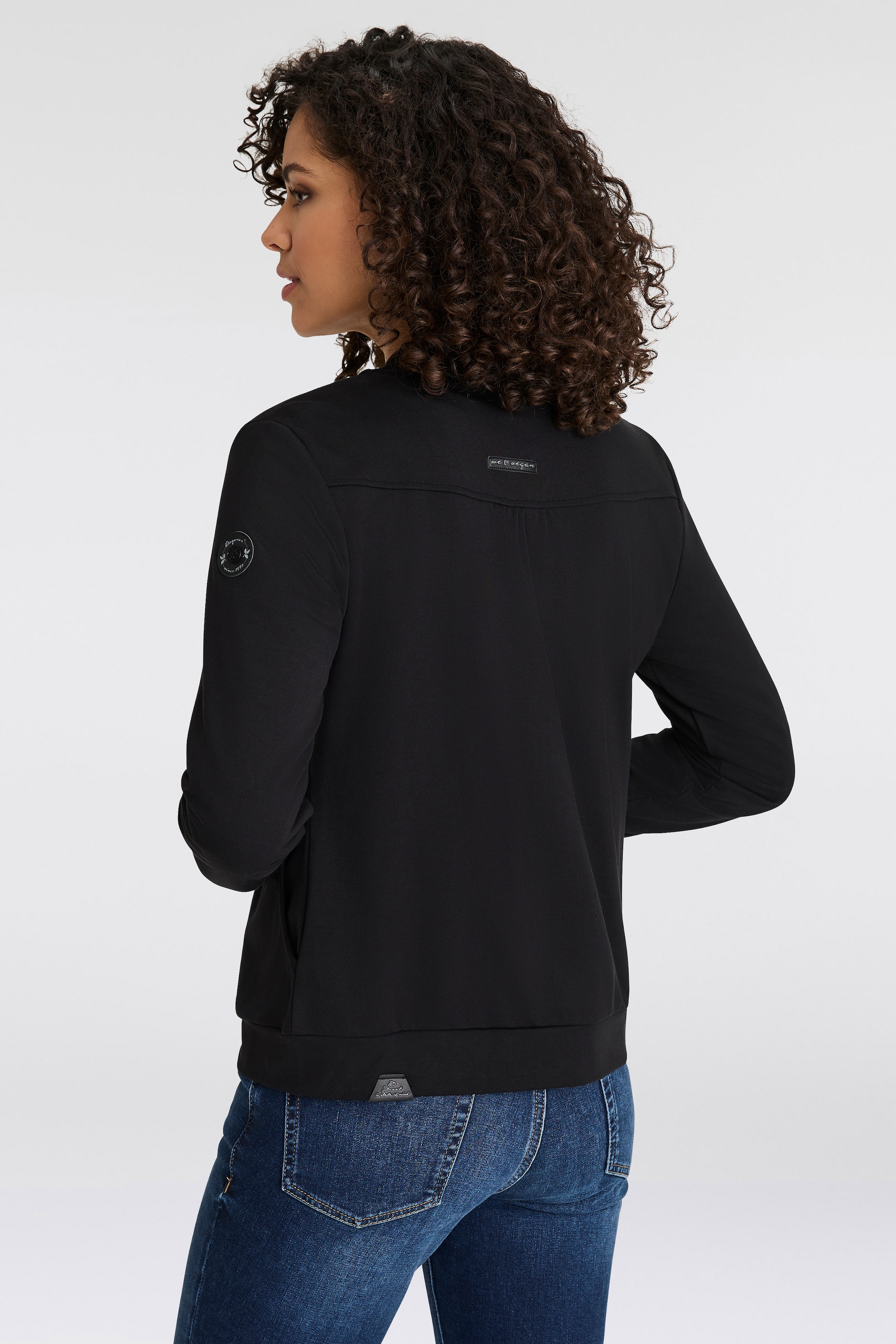 Ragwear Sweatjacke »KENIA CORE«, mit Logo und gerafften Details