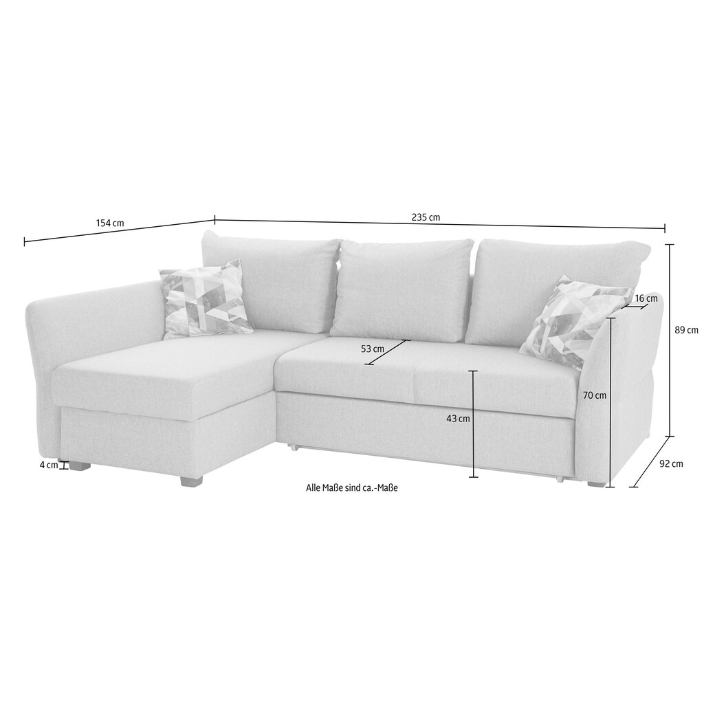 ATLANTIC home collection Ecksofa