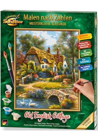 Malen nach Zahlen »Meisterklasse Klassiker - Old English Cottage«, Made in Germany