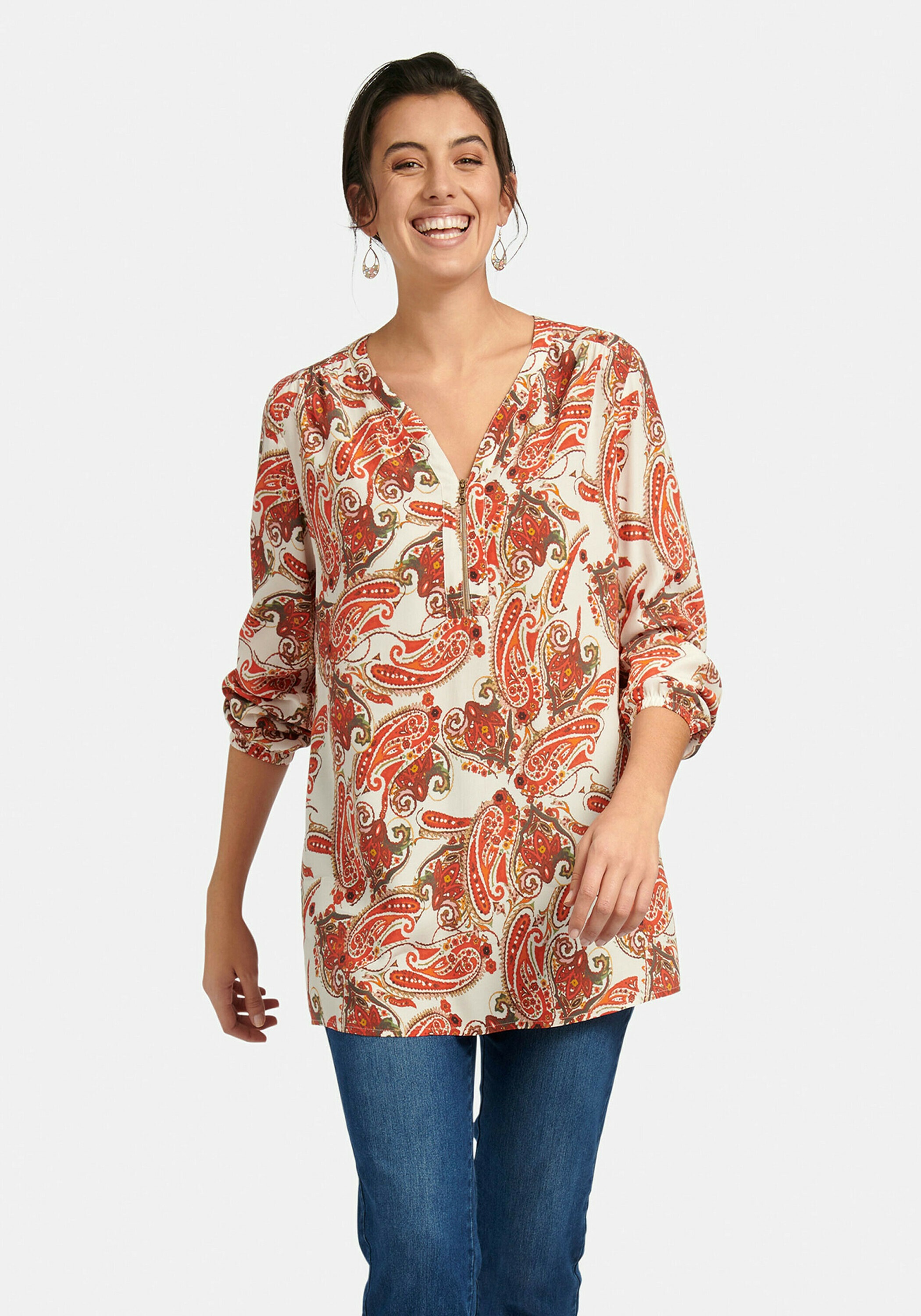 Anna Aura Langarmbluse »zum Schlupfen«, mit Paisley-Muster