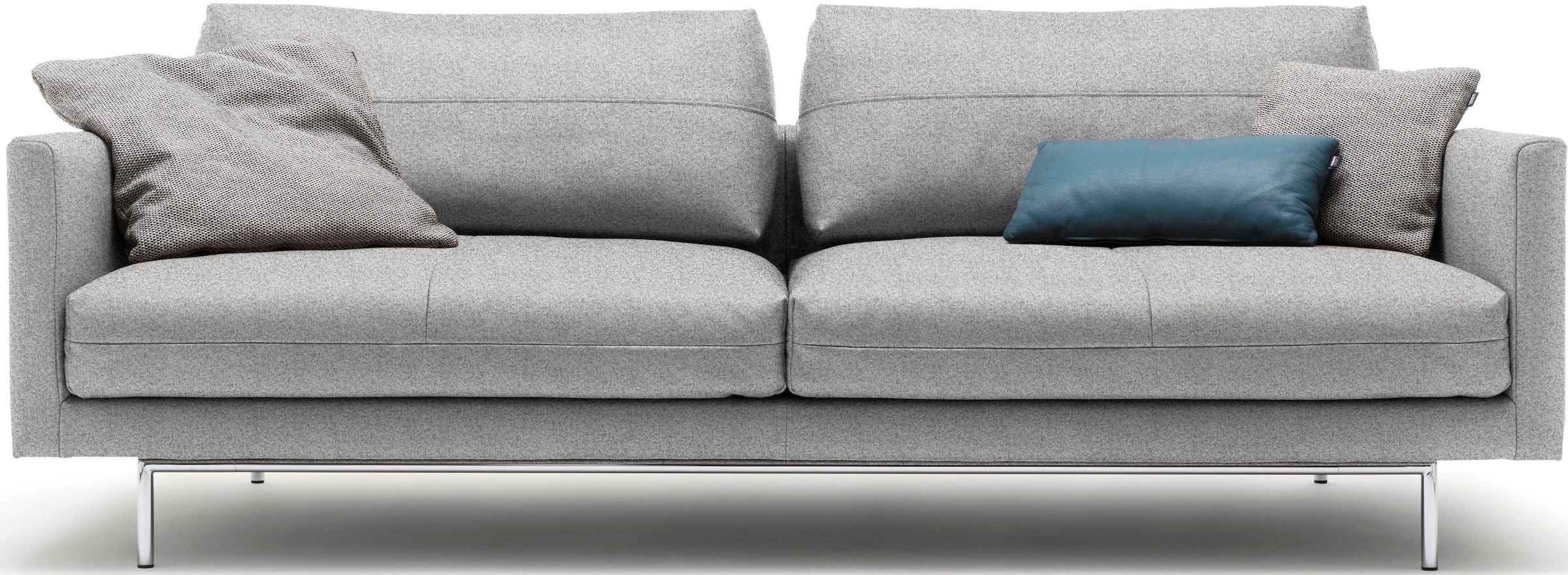 Creation BY ROLF BENZ 3-Sitzer »CR.414, Designsofa, edles Sofa, Loungesofa, Ledersofa, klares Design« aus Leder oder Chenille, erstklassiger Sitzkomfort, legere Polsterung