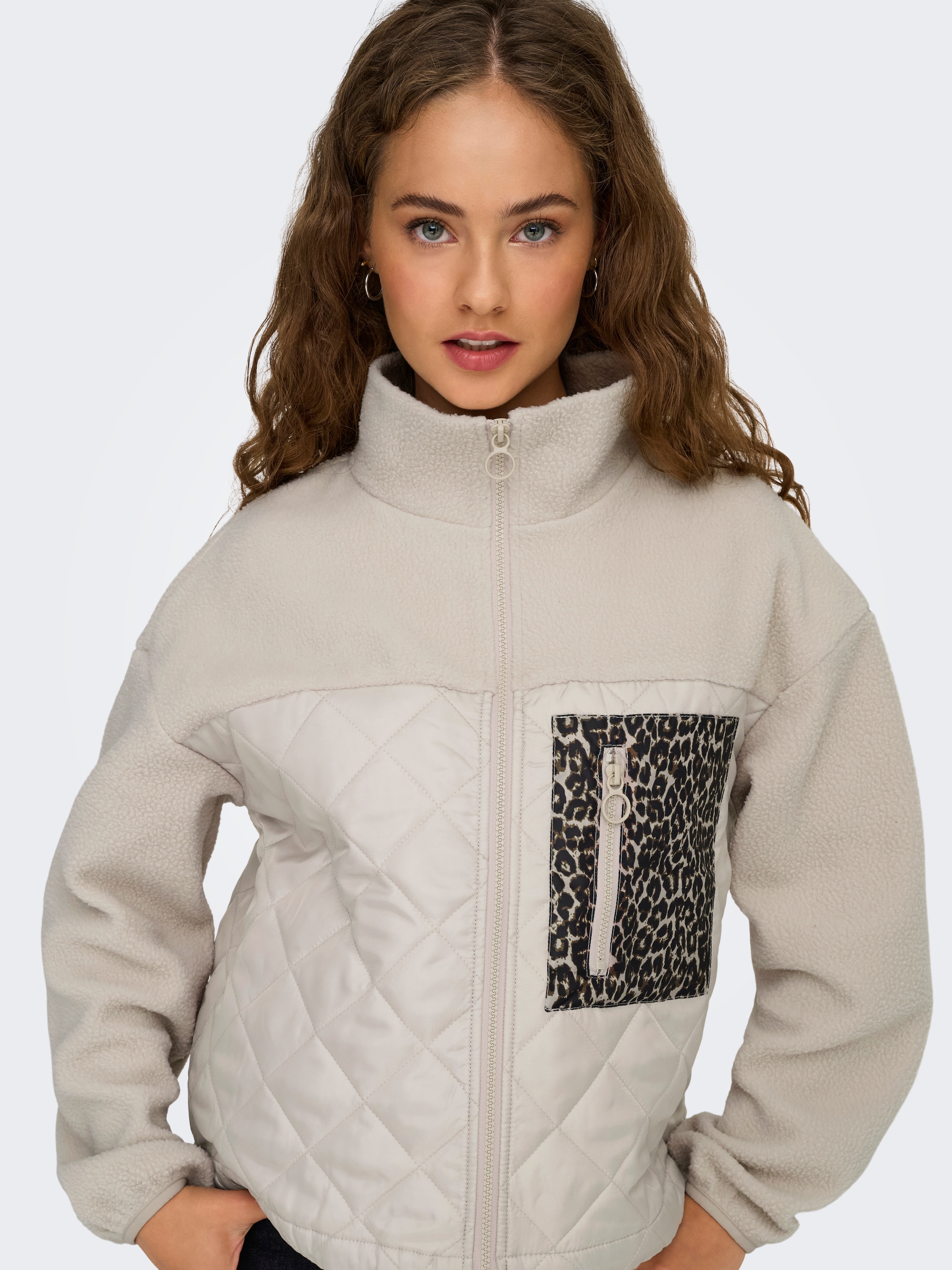 ONLY Plüschjacke »ONLLINDSEY TEDDY MIX JACKET CS OTW«, ohne Kapuze