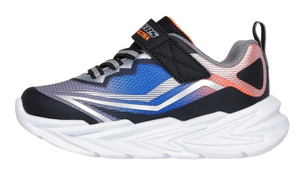 Skechers Lauflernschuh »FLEX-GLOW ULTRA LIGHTS«, Blink,-Klettschuh zum Schlüpfen, Neon, Größenschablone zum Download