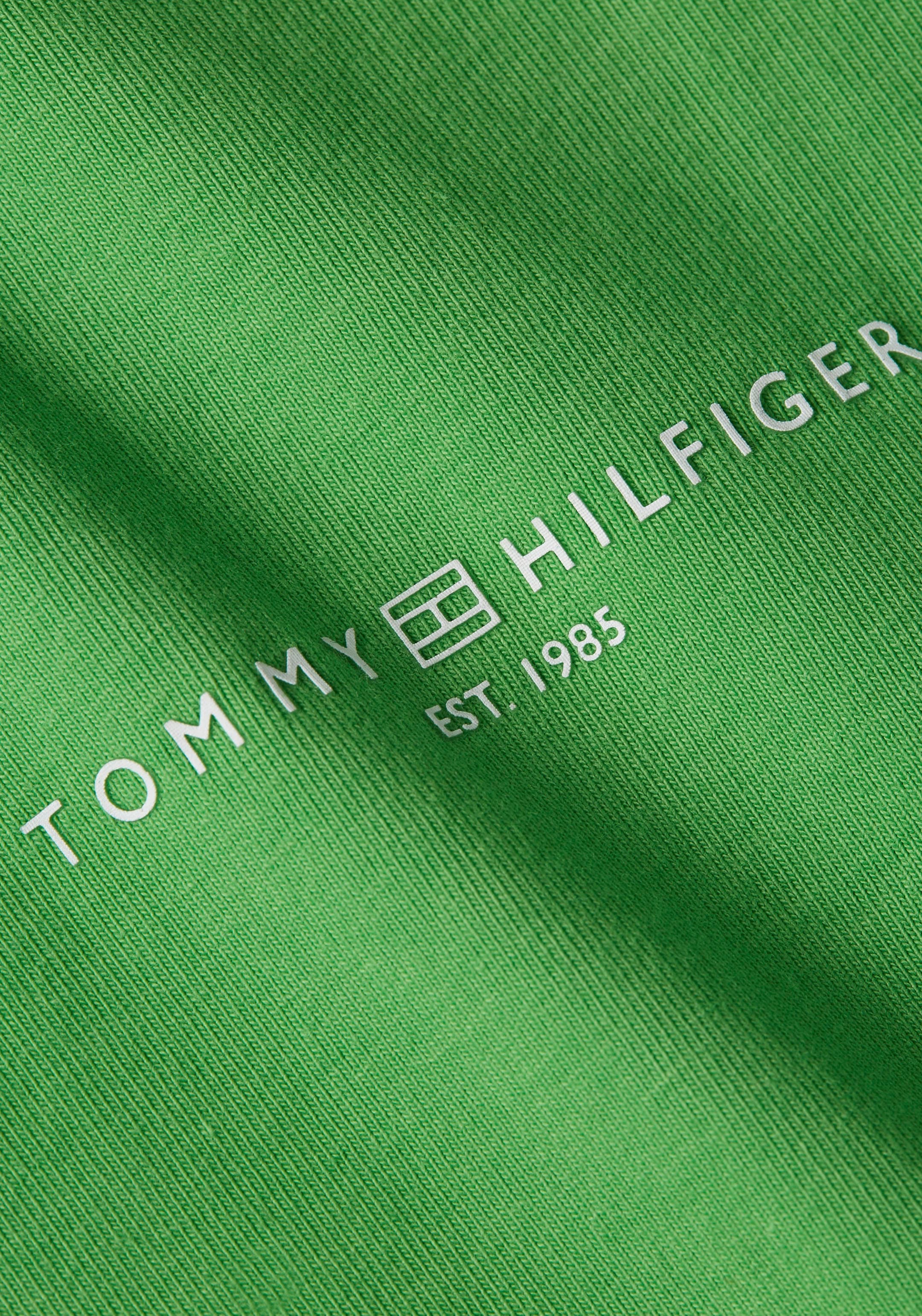 Tommy Hilfiger Hilfiger LOGO Tommy bei und OTTO SS«, Rundhalsshirt Bestickung mit CORP »1985 REG MINI kaufen Logoschriftzug C-NK