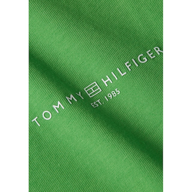 Tommy Hilfiger Rundhalsshirt »1985 REG MINI CORP LOGO C-NK SS«, mit Tommy  Hilfiger Logoschriftzug und Bestickung kaufen bei OTTO