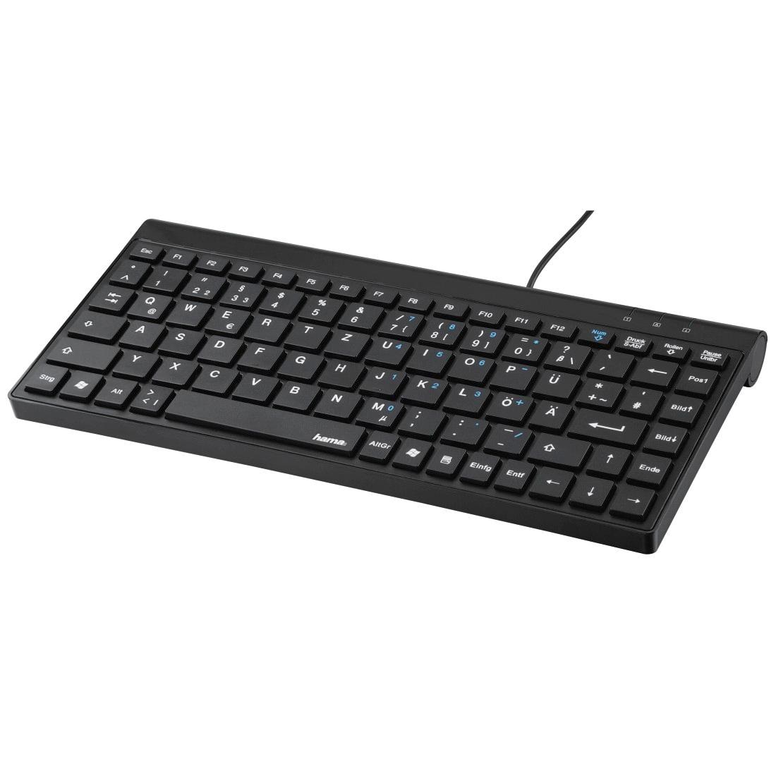 Hama PC-Tastatur »Slimline Mini-Keyboard "SL720", Schwarz«