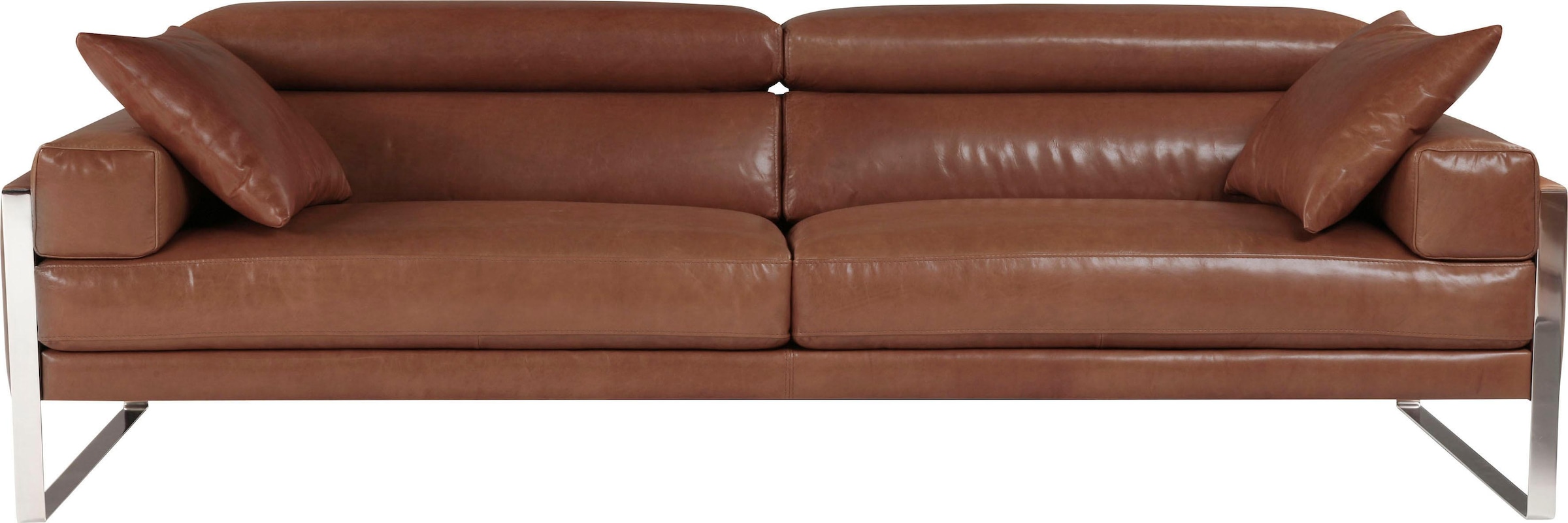 CALIA ITALIA Dekokissen »Romeo« in gewachstes Anilin-Leder