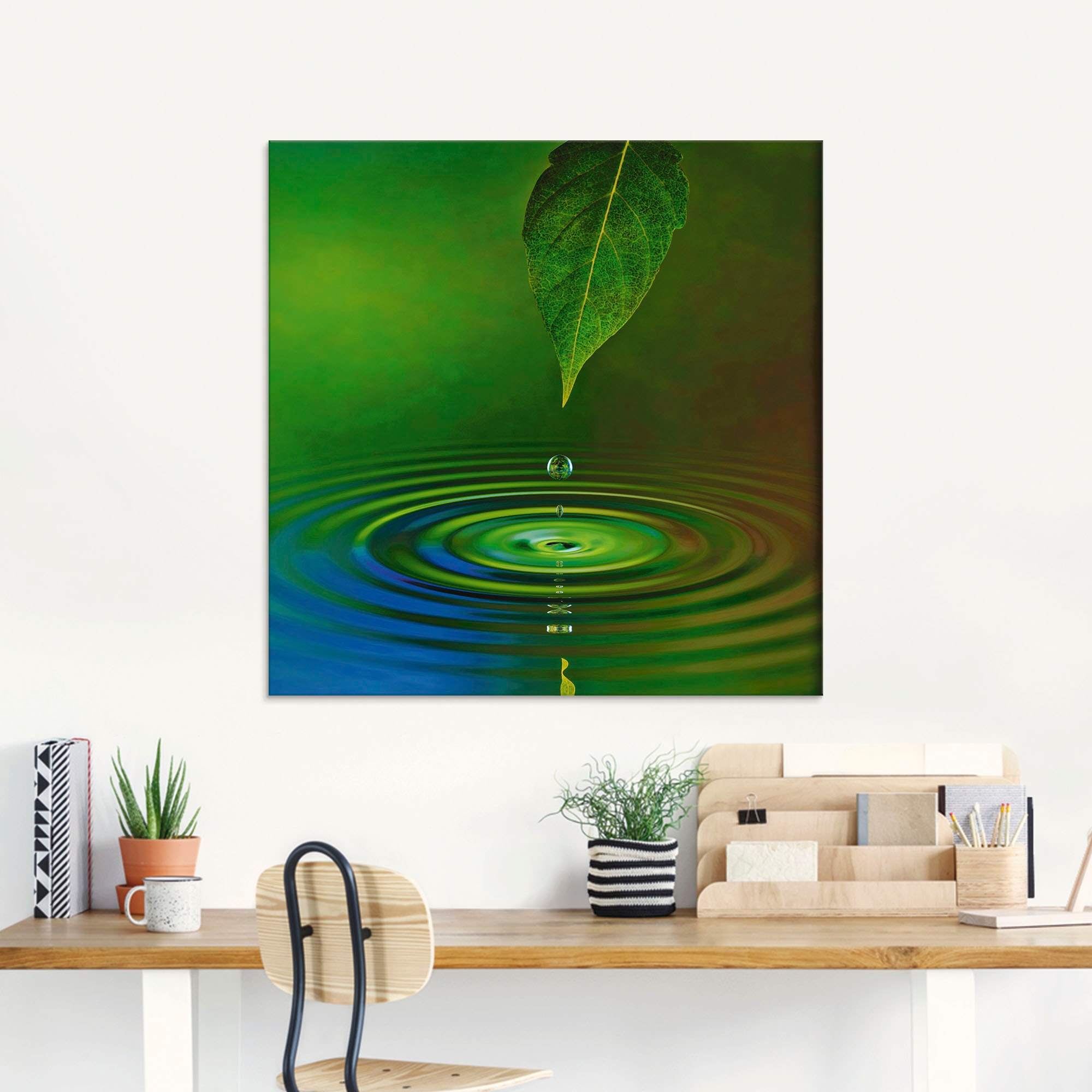 Artland Glasbild »Wassertropfen«, Zen, (1 St.), in verschiedenen Größen