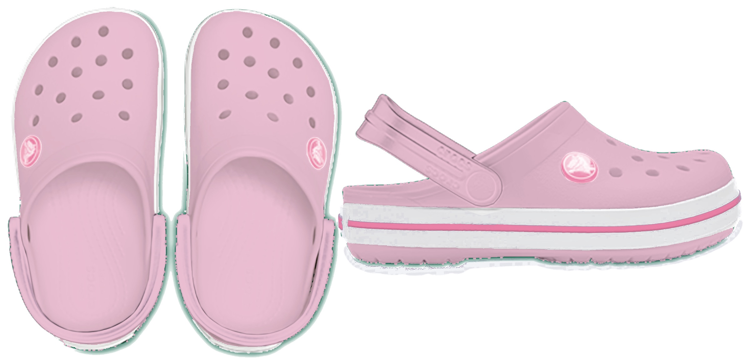 Crocs Clog »Crocband Clog K«, Sommerschuh, Schlappen, Hausschuh, Badeschuh mit Kontrast-Akzenten
