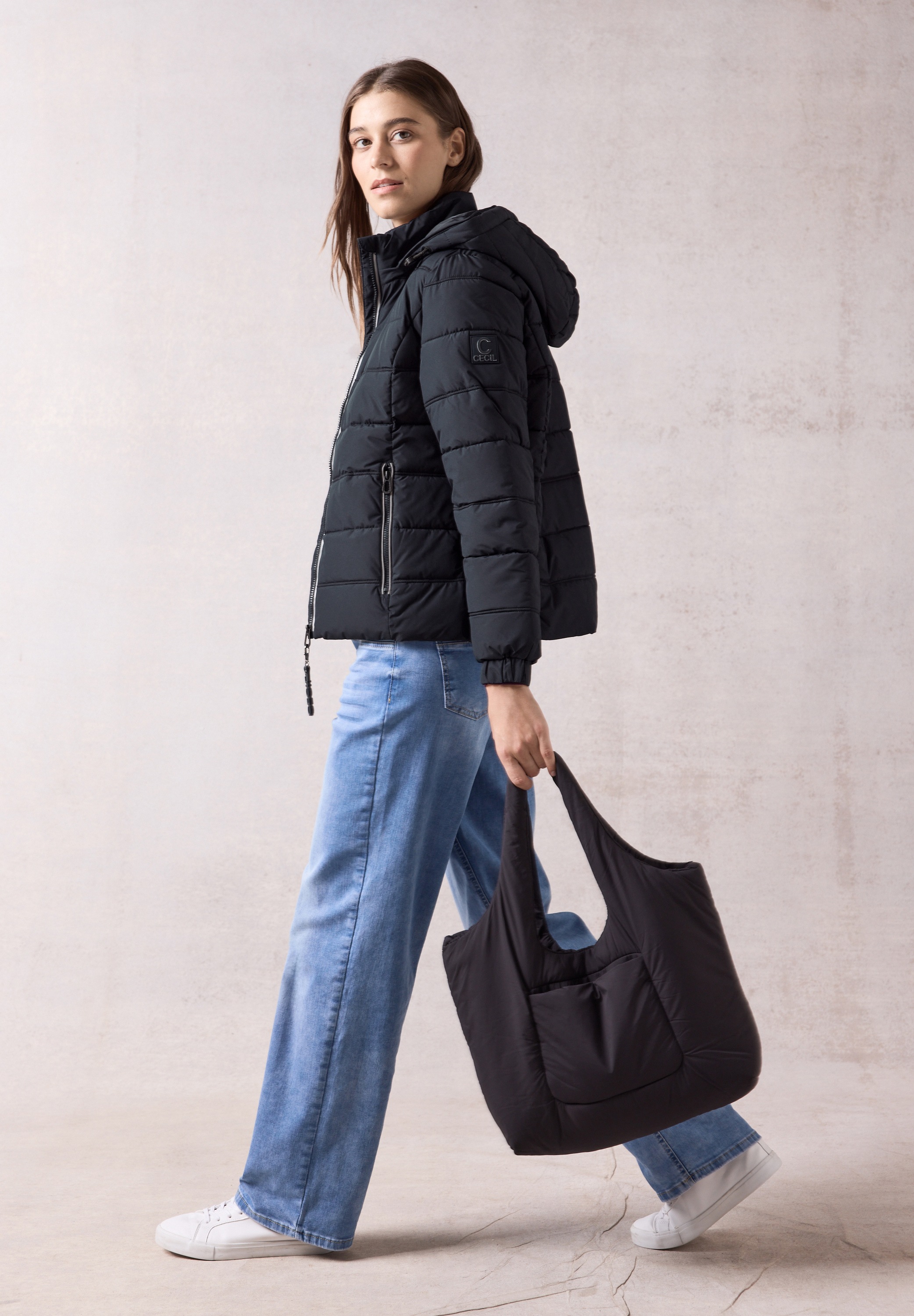 Cecil Steppjacke, mit Kapuze, mit Kapuze