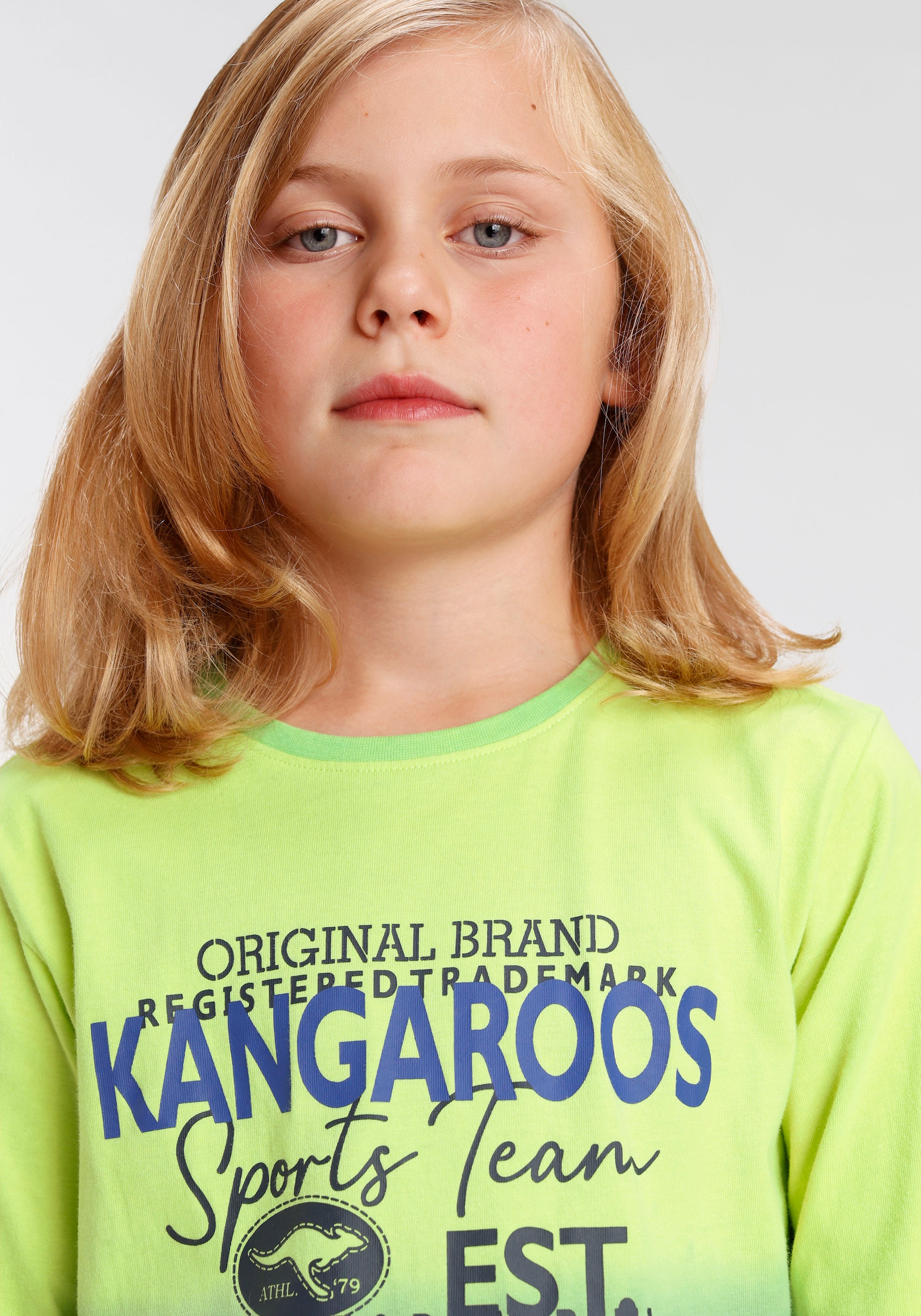 KangaROOS Langarmshirt »mit Farbverlauf«, Dip online Dye bei OTTO