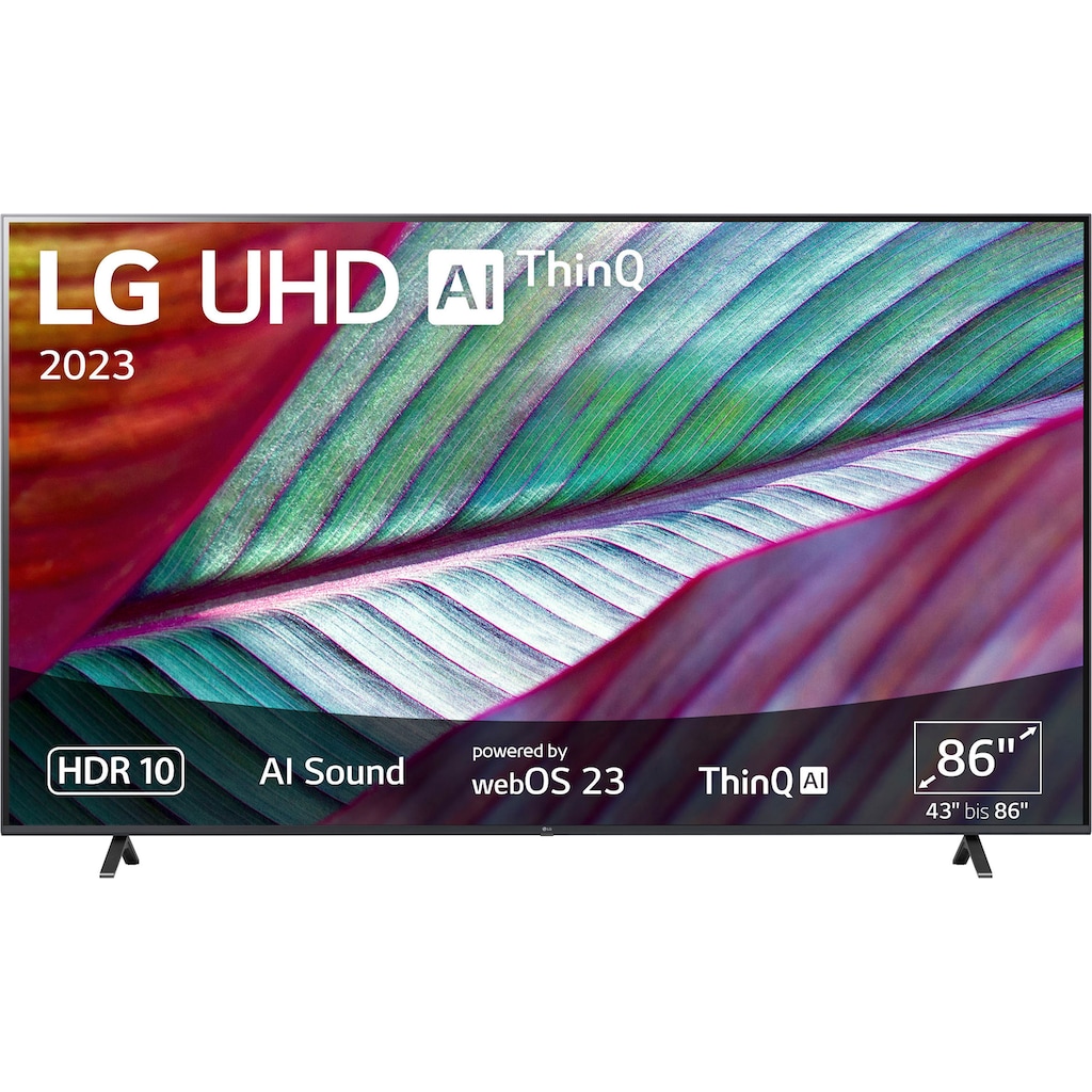 LG LCD-LED Fernseher »86UR78006LB«, 217 cm/86 Zoll, 4K Ultra HD, Smart-TV, UHD,α5 Gen6 4K AI-Prozessor,HDR10,AI Sound,AI Brightness Control