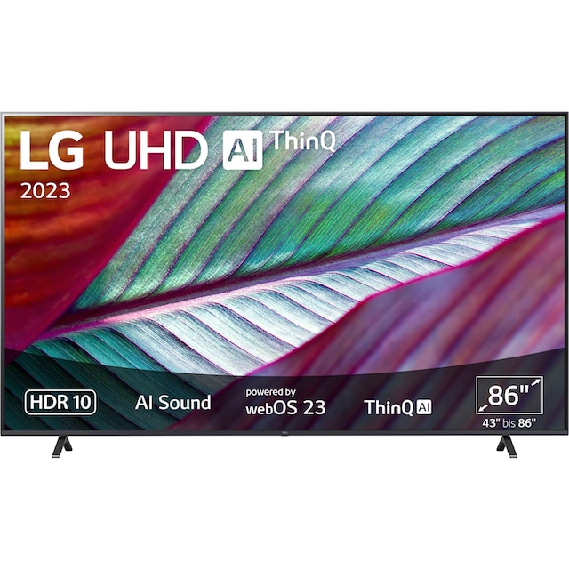 LG LCD-LED Fernseher 217 Sound,AI Zoll, »86UR78006LB«, Smart-TV, kaufen Gen6 4K OTTO HD, Ultra AI-Prozessor,HDR10,AI Control UHD,α5 bei cm/86 4K Brightness jetzt