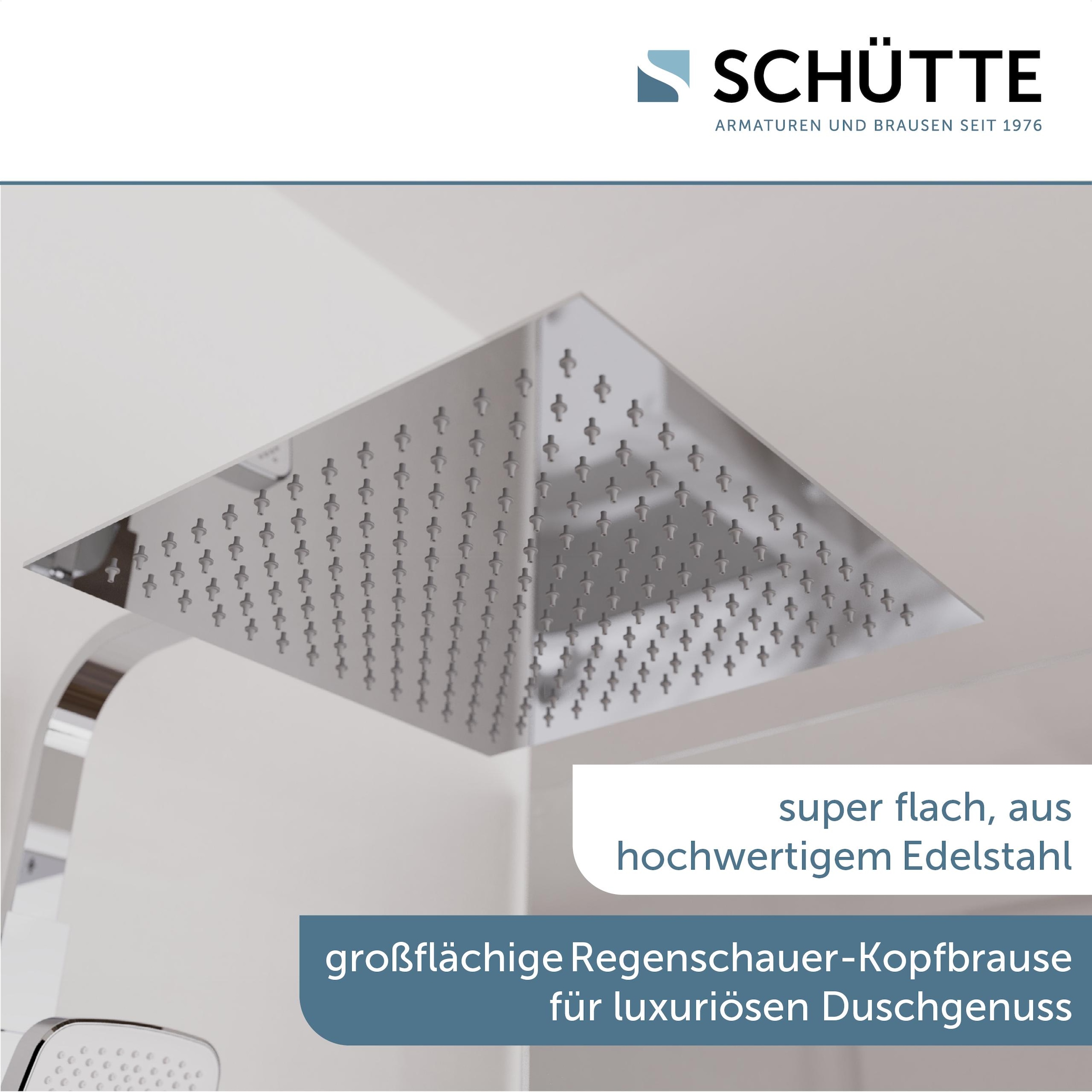 Schütte Brausegarnitur »OCEAN«, Sicherheitssperre, höhenverstellb., inkl. Glasablage, Antikalk