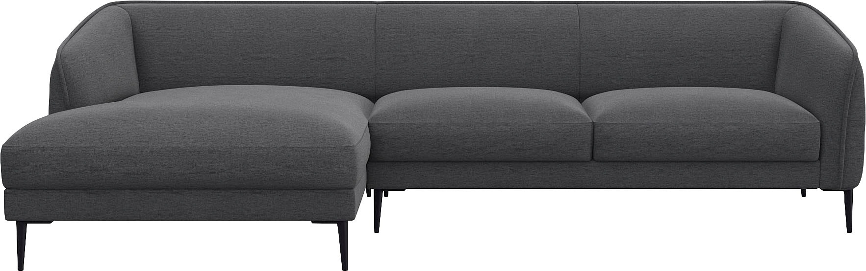 FLEXLUX Ecksofa »Belle Designsofa, L-Form, B/T 288/149 cm« Skandinavisches Design, In hochwertiger Verarbeitung