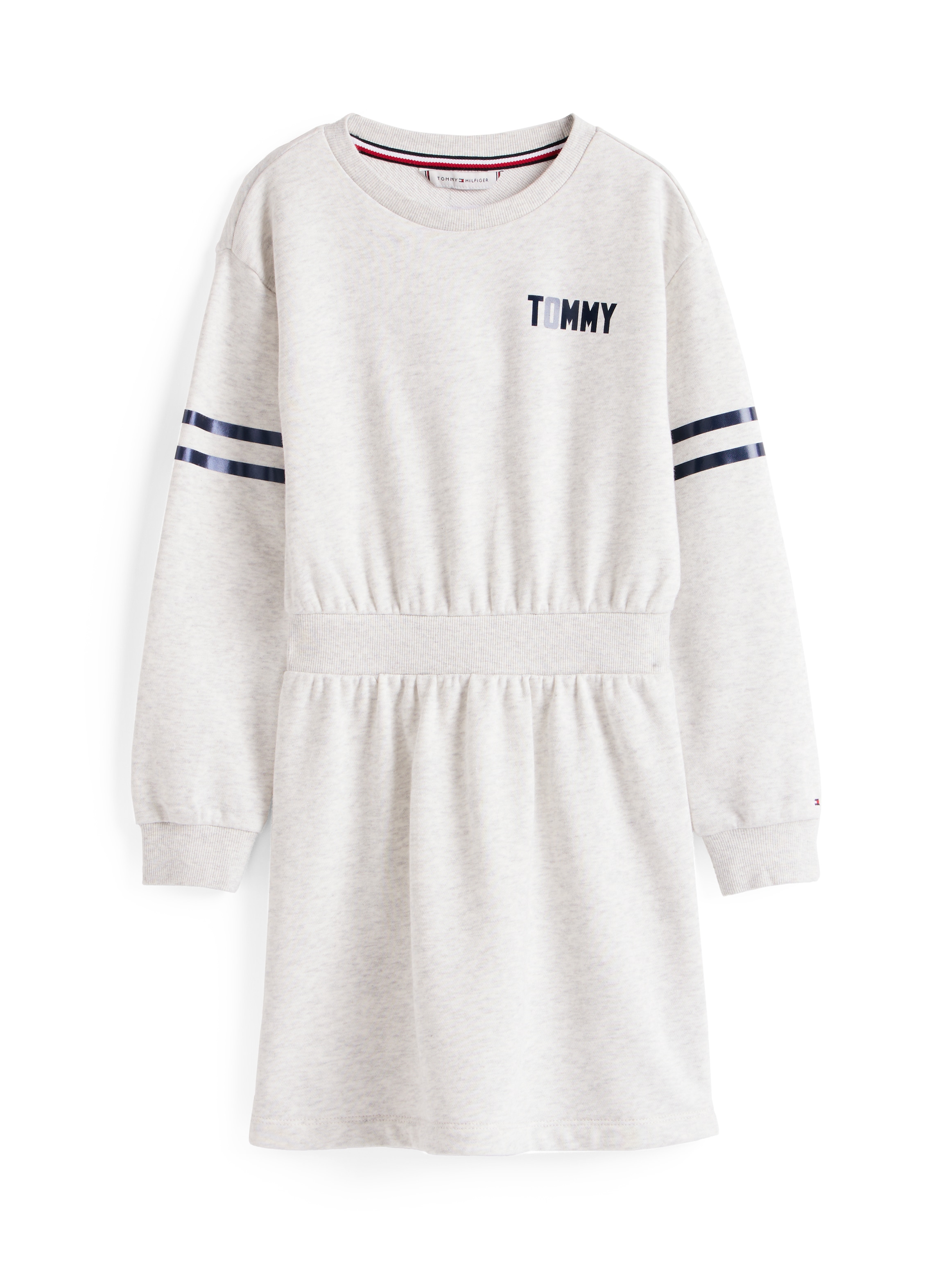 Tommy Hilfiger Sweatkleid »SATIN APPLIQUE HWK DRESS LS«, für Kinder bis 16 Jahre, mit Satin-Applikation