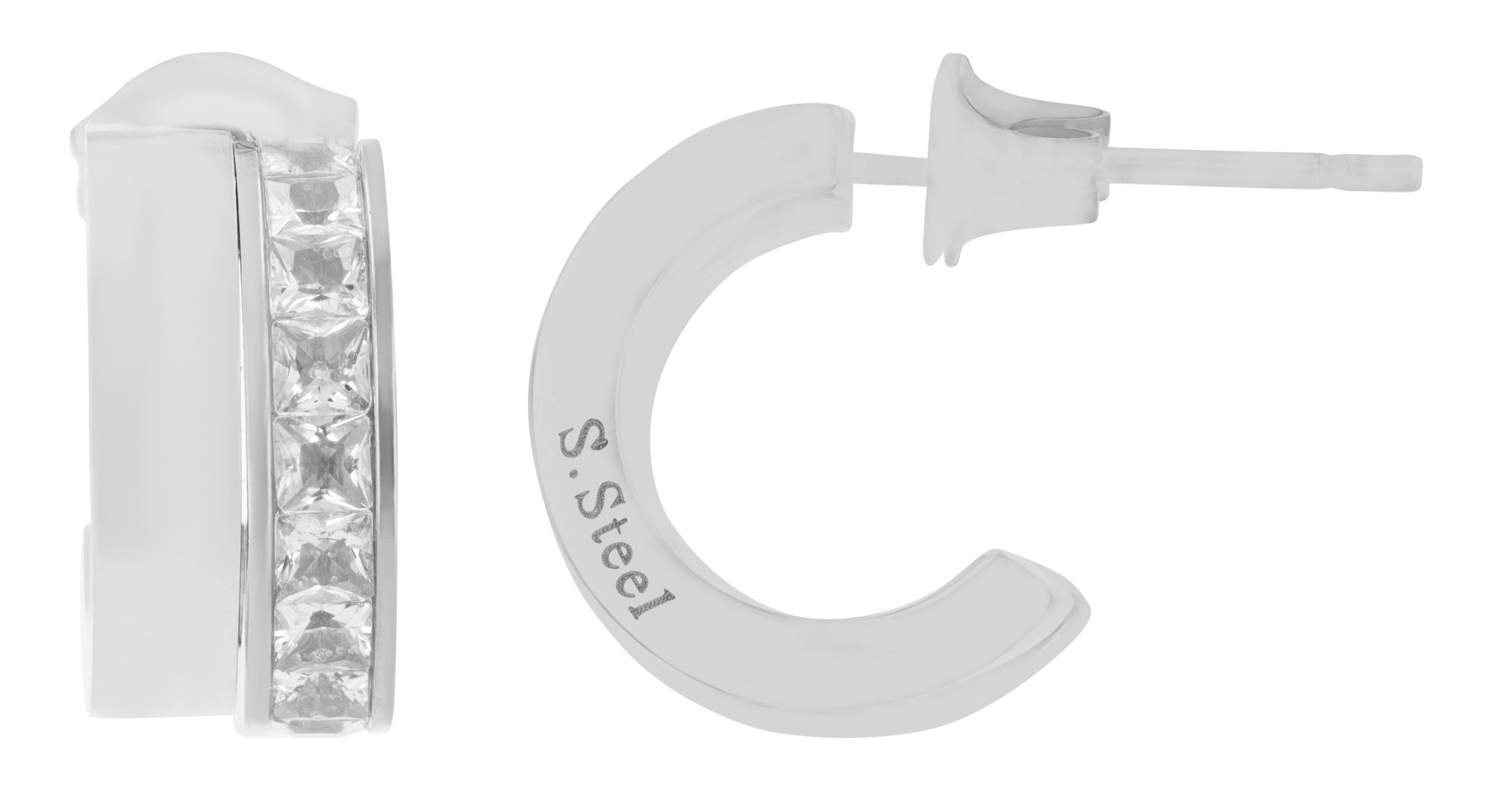 Adelia´s Paar Ohrstecker »Damen Ohrringe ¿ Ohrstecker aus Edelstahl«