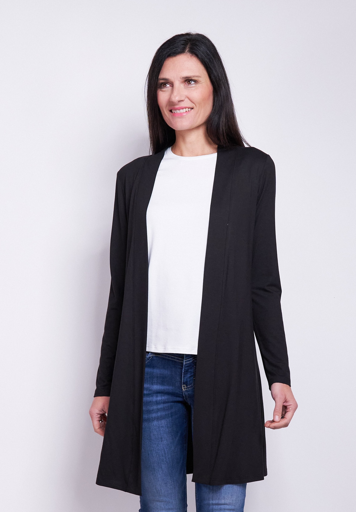 Seidel Moden Cardigan ohne Verschluss und aus Viskose MADE IN GERMANY