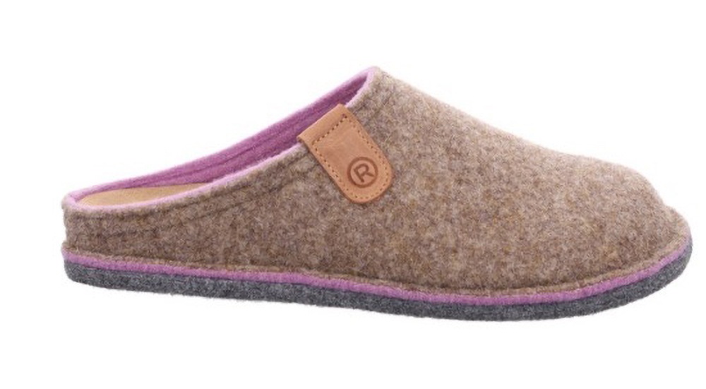 Rohde Pantoffel »Lucca-D«  Clog, Hausschuh, Homeslipper in melierter Optik
