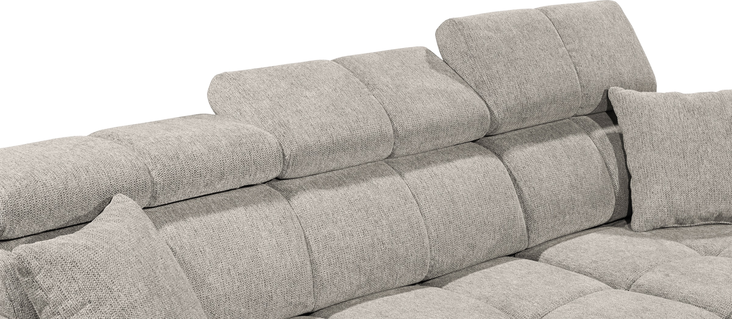 ED EXCITING DESIGN Ecksofa »Sydney L-Form«, (2 St.), frei im Raum stellbar, mit Bettkasten, inkl. Kopfteilverstellung