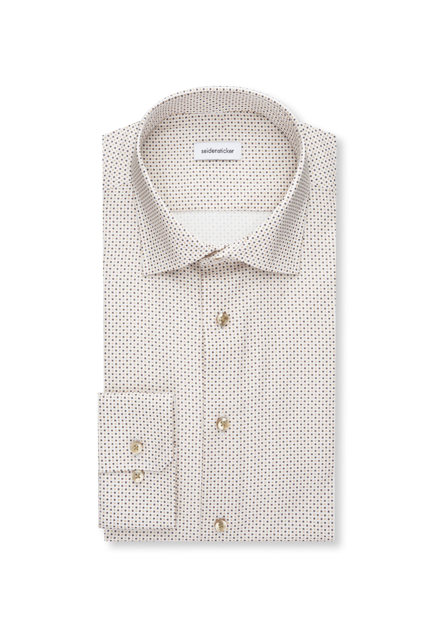 seidensticker Businesshemd »Slim« Slim Langarm Kentkragen Druck