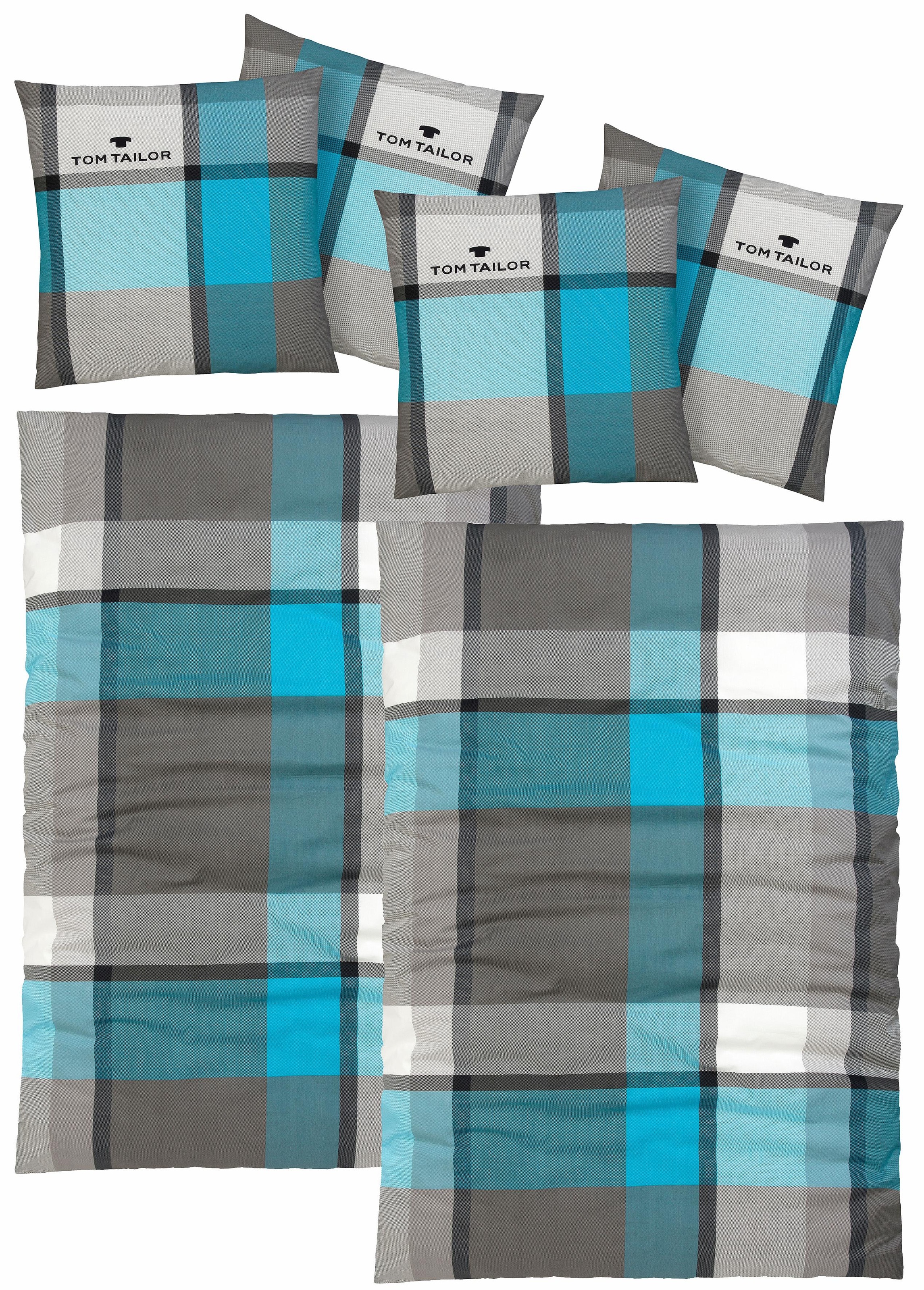 TOM TAILOR HOME Bettwäsche »Lenny in Gr. 135x200 oder 155x220 cm«, mit GRATIS-Zugabe: Kissenhülle