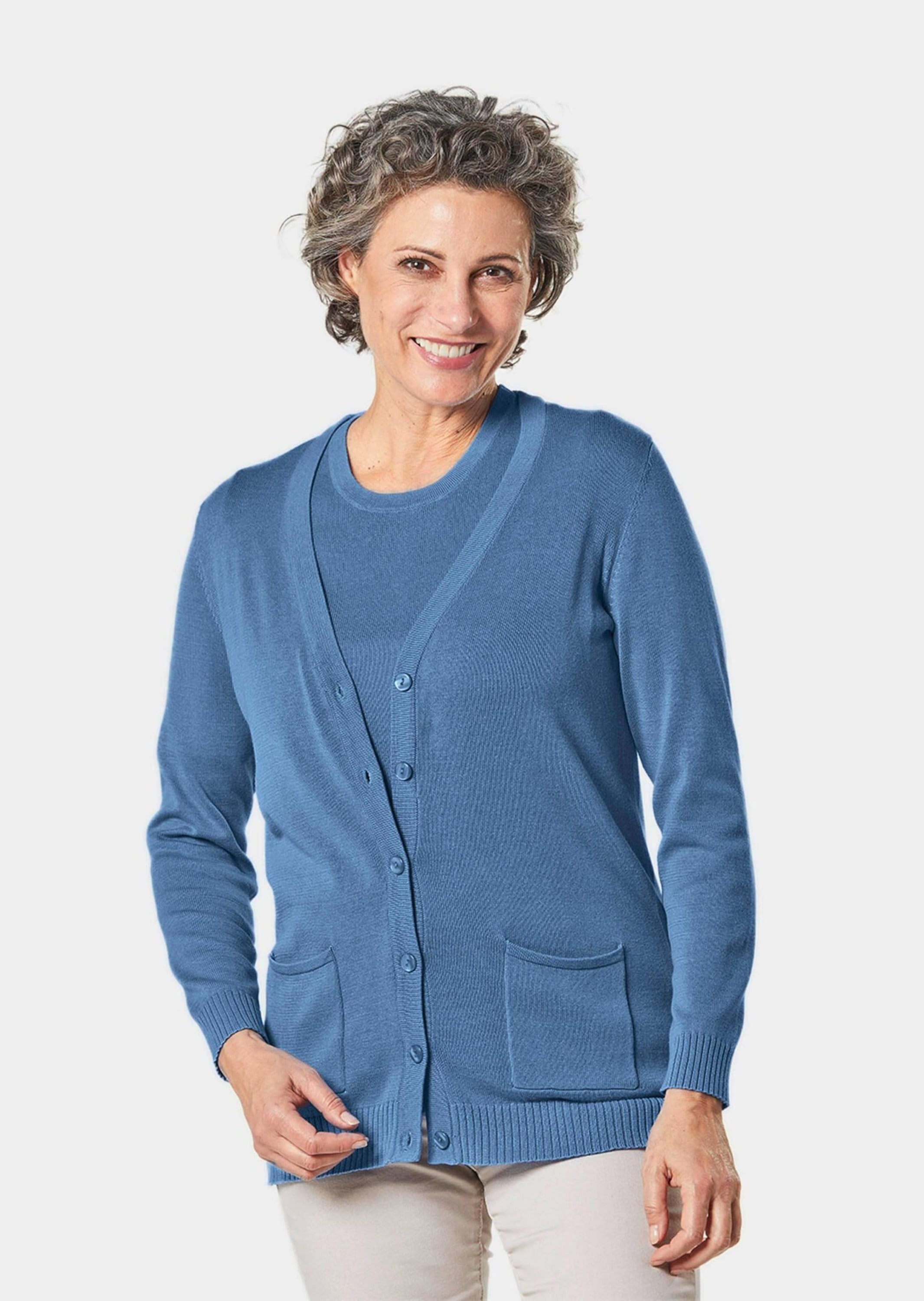 GOLDNER Strickpullover »Klassisches Stricktwinset«