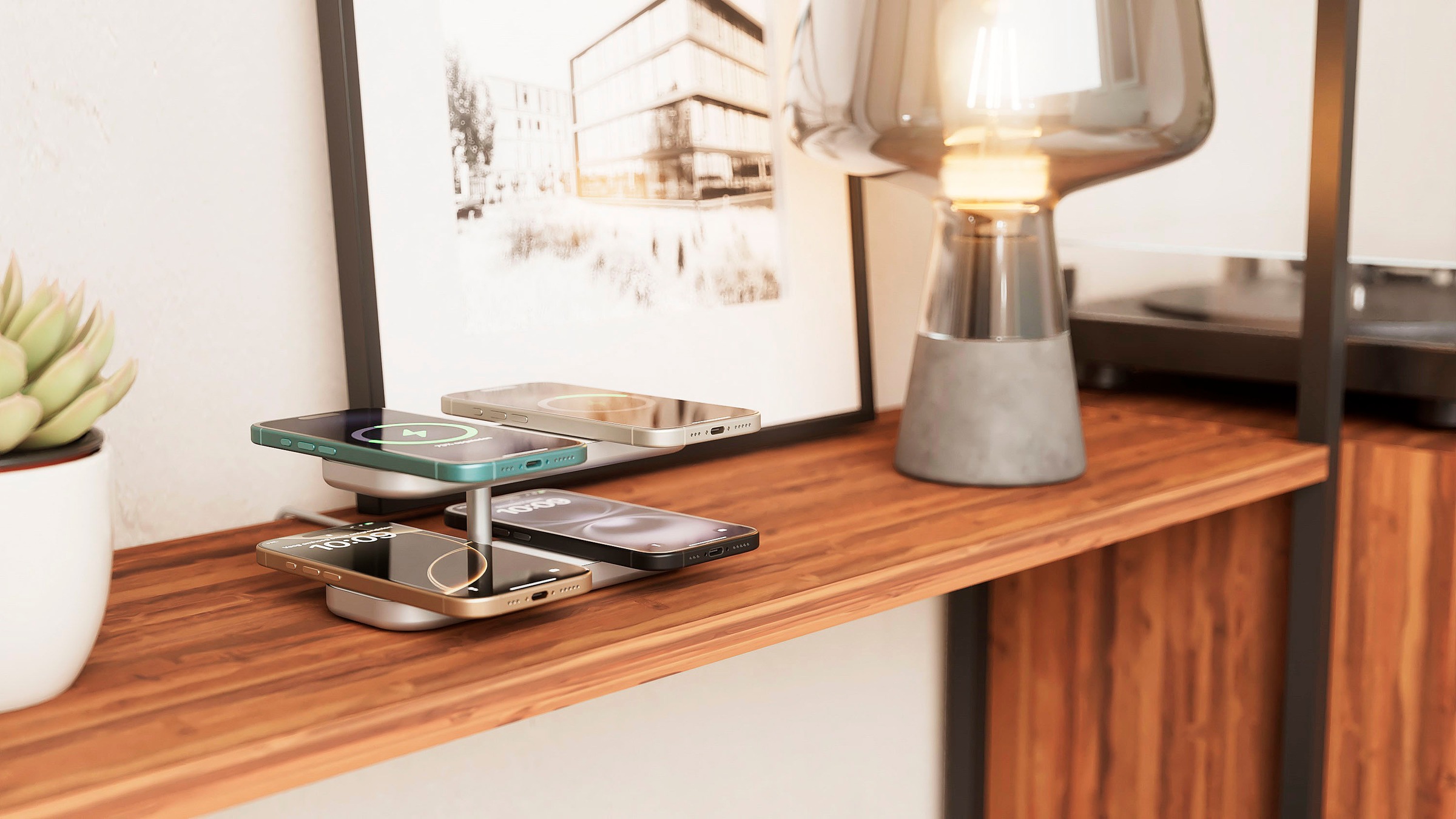 Zens Ladestation »Quattro Charger Pro 4«